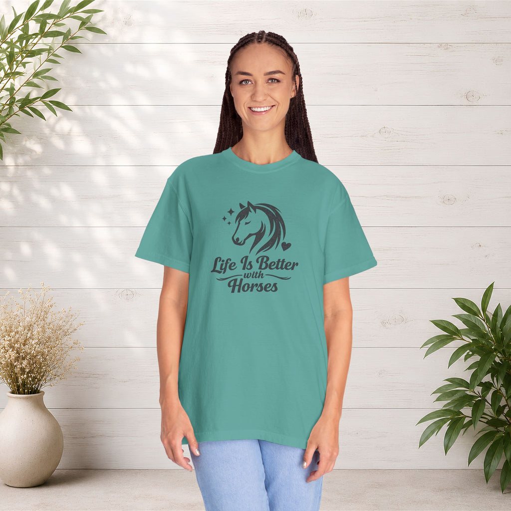 Life Is Better With Horses T-Shirt — Horse Lover Tee