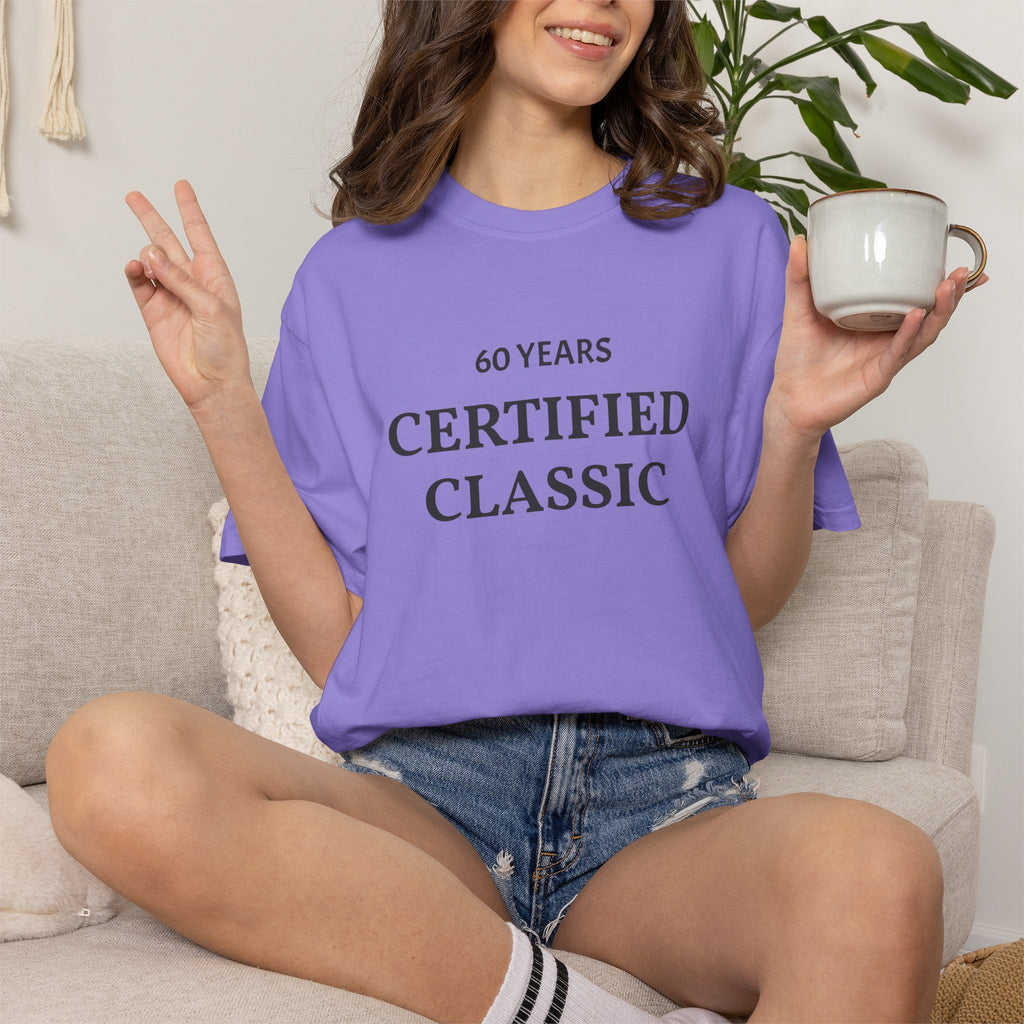 Custom Text "Certified Classic" T-Shirt — Personalized Text Tee