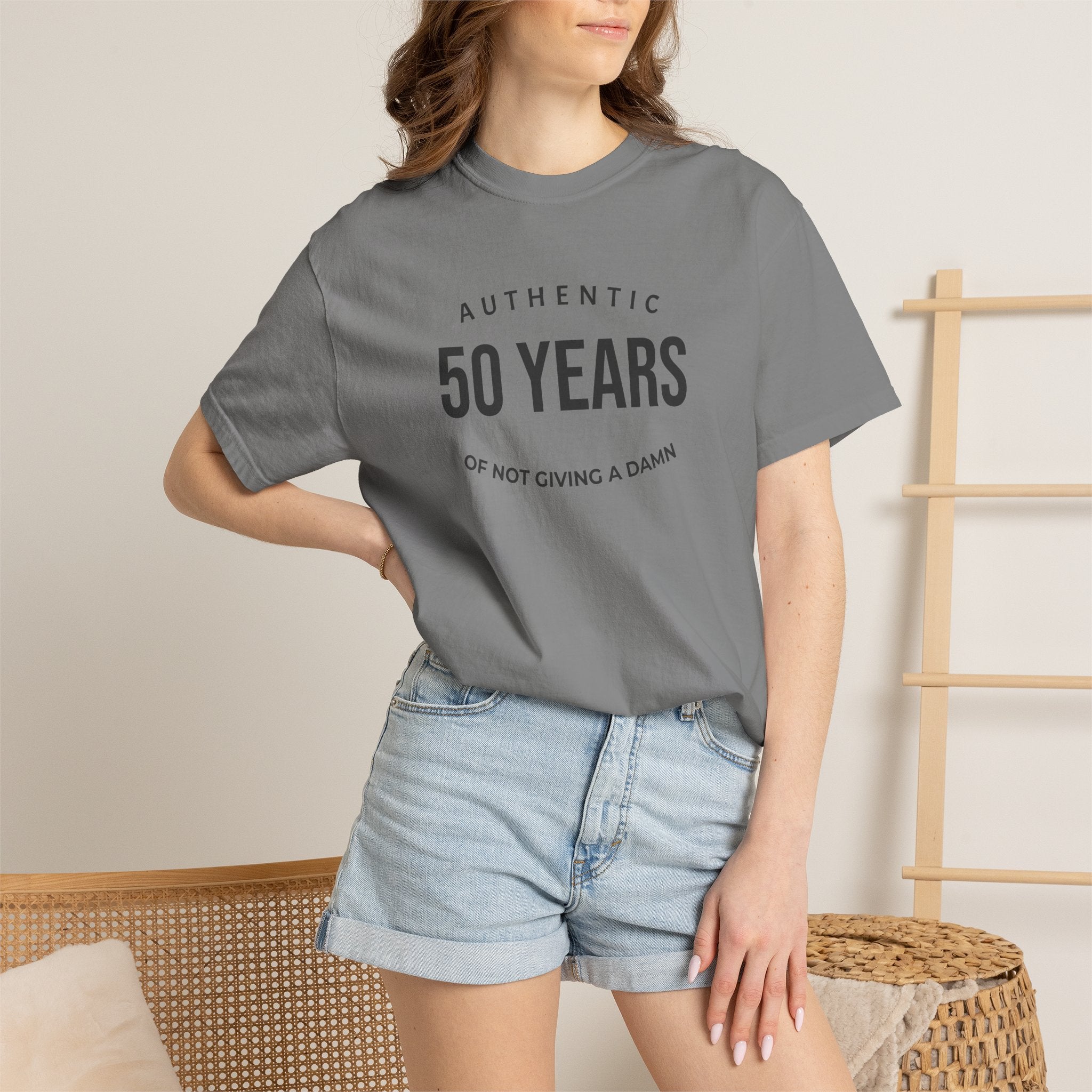 "Authentic" Custom Text "of Not Giving a Damn" T-Shirt