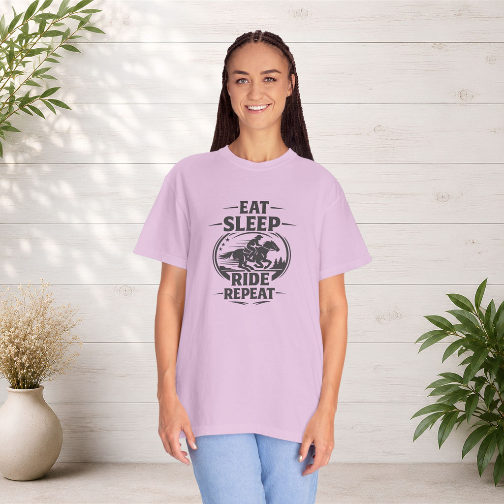 Eat Sleep Ride Repeat T-Shirt — Horse Rider Graphic Tee