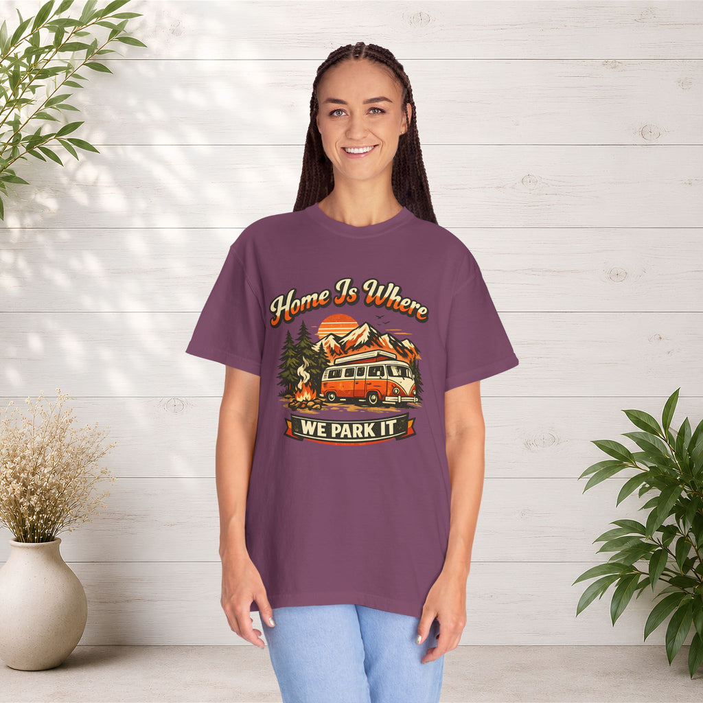 "Home Is Where We Park It" Camper Van Graphic Tee