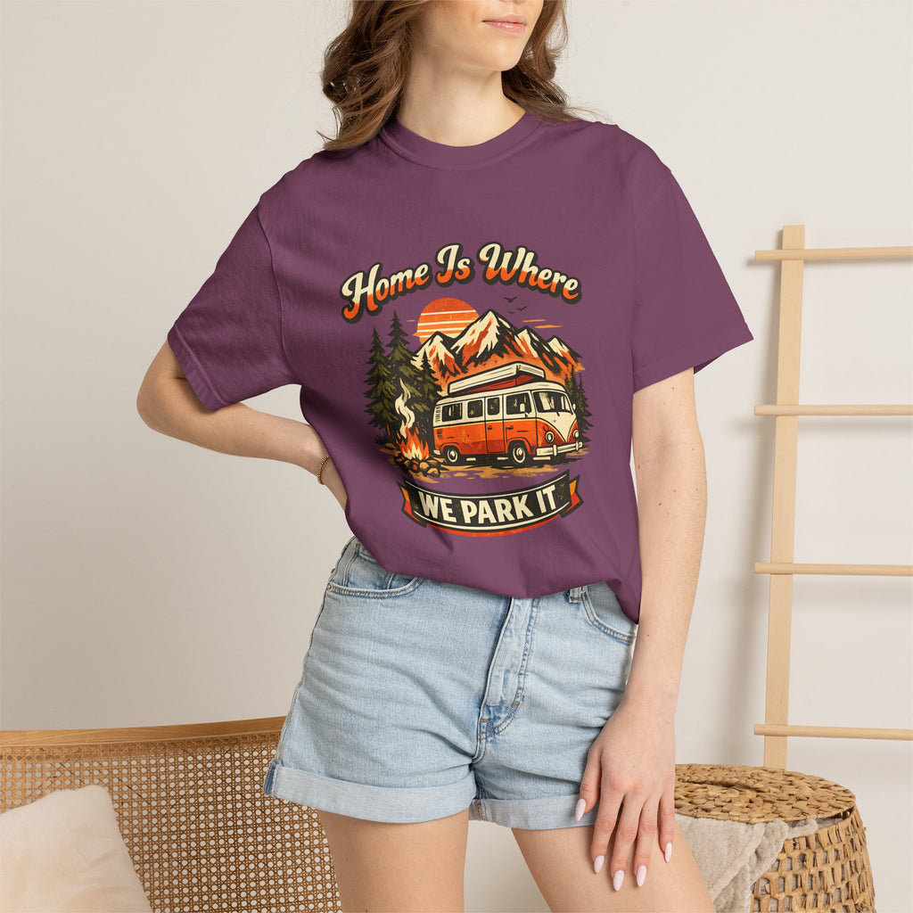 "Home Is Where We Park It" Camper Van Graphic Tee