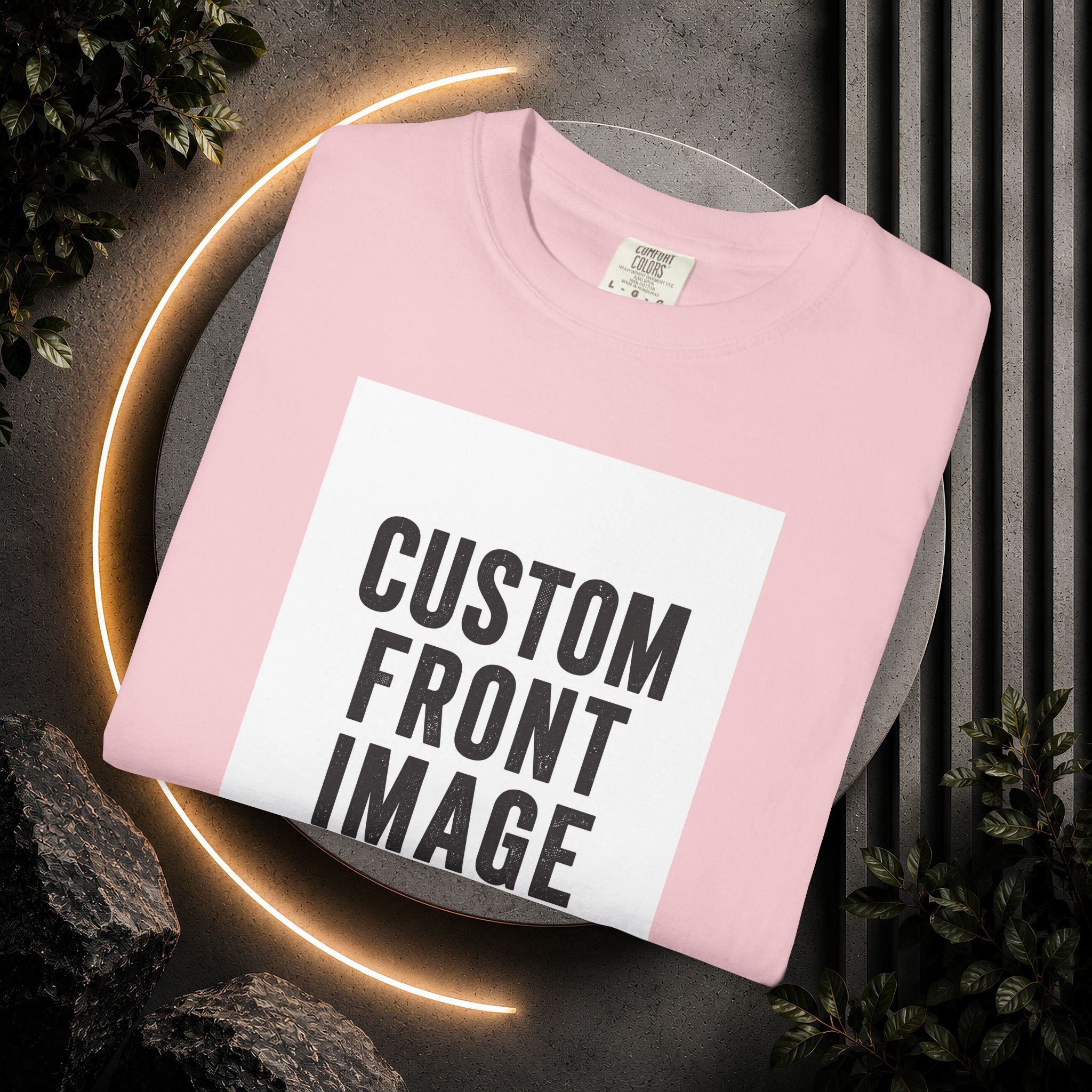 Custom Portrait Small Image Front T-Shirt - Add Your Own Image