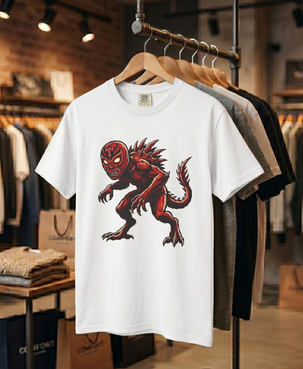 Chupacabra Cryptid Wrestler Tee T-shirt | Cryptid Shirt