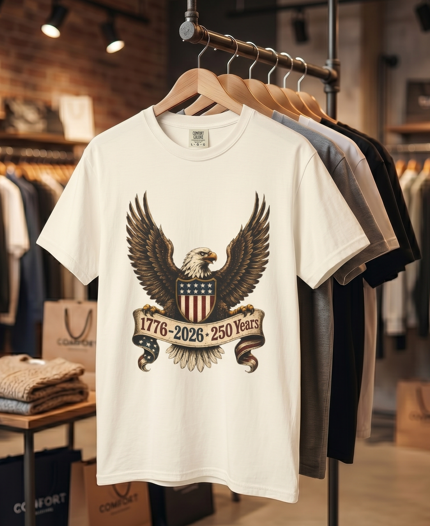 American Eagle 1776-2026 250 Years T-shirt | Patriotic Independence Tee