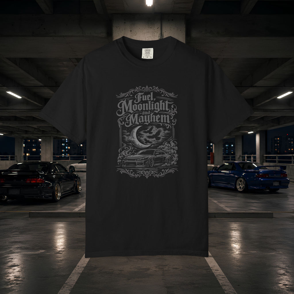 Fuel, Moonlight, Mayhem Car Graphic T-Shirt