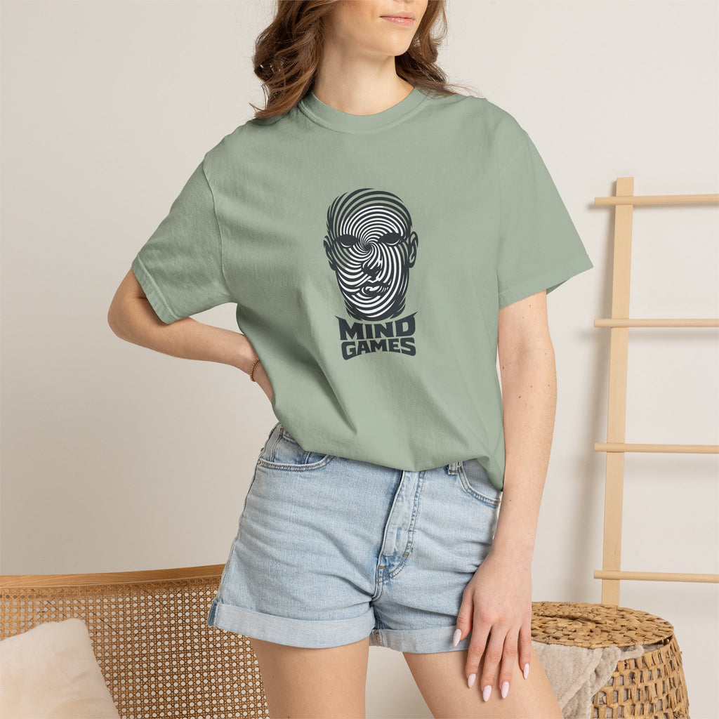 Mind Games T‑Shirt — Optical Illusion Head Graphic Tee