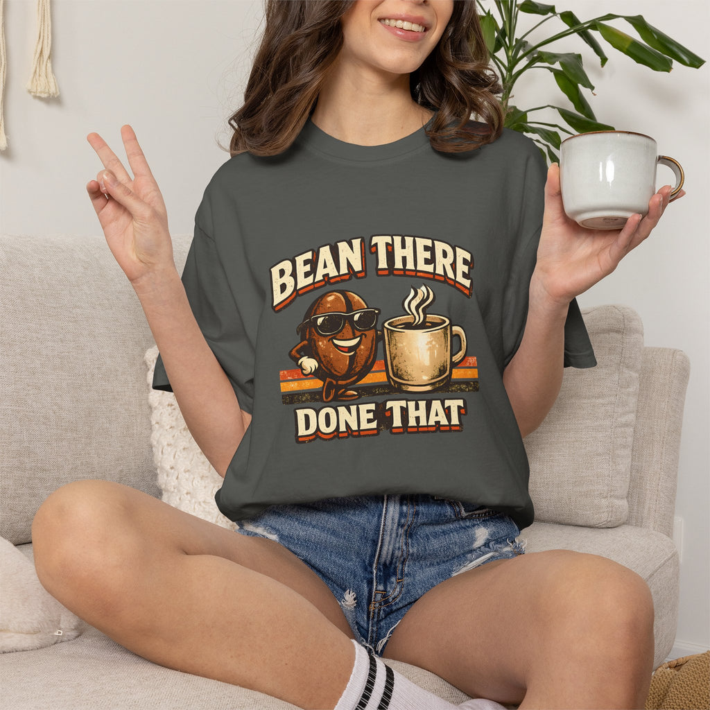 Coffee T-Shirt — "Bean There Done That" Retro Coffee Shirt