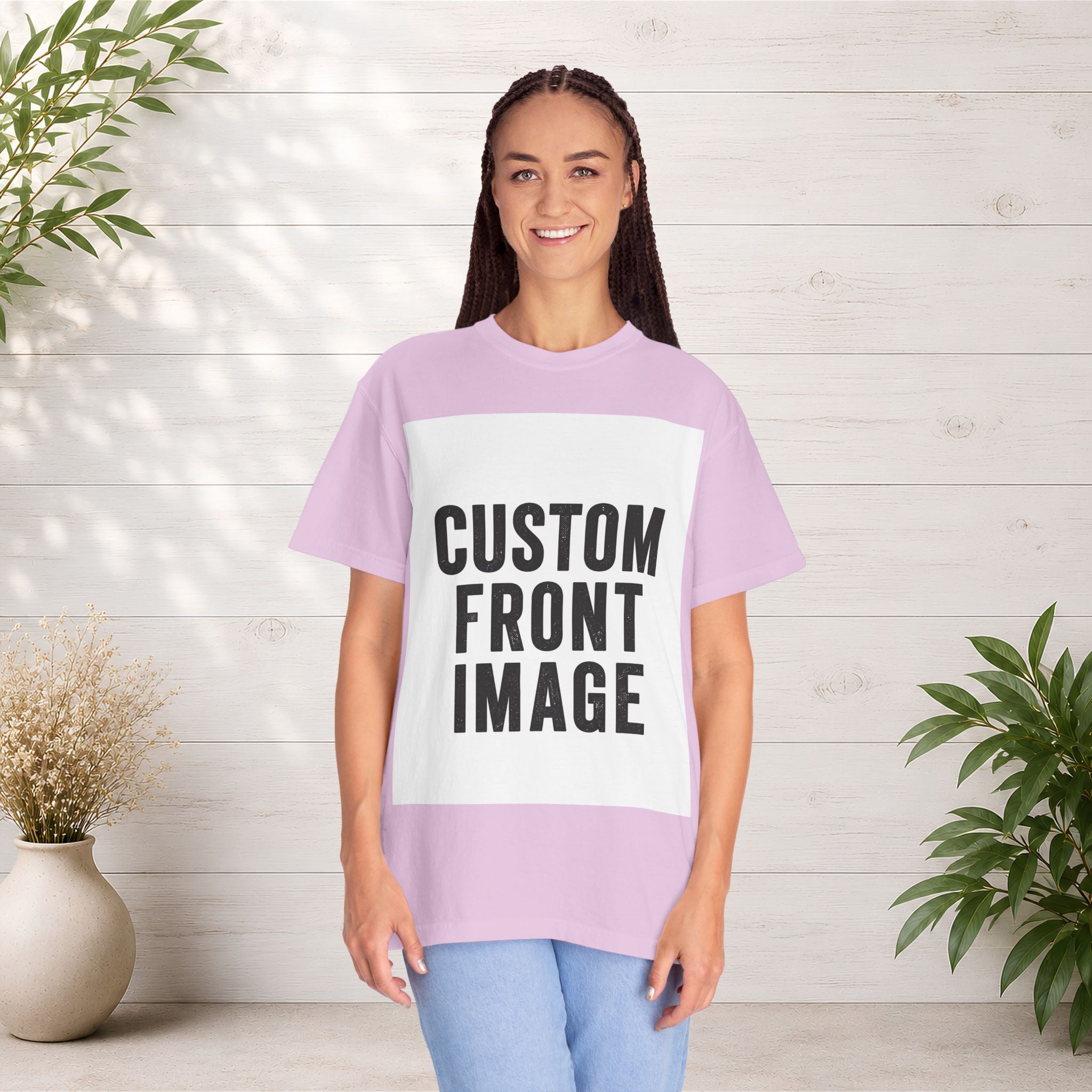 Custom Image Front T-Shirt - Add Your Own Image