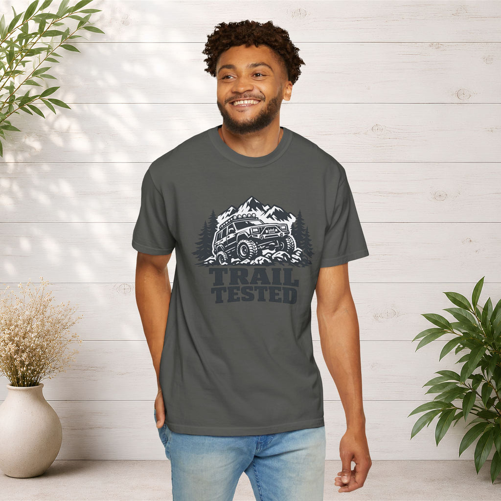 Trail Tested T-Shirt — Off-Road Jeep Mountain Adventure Tee