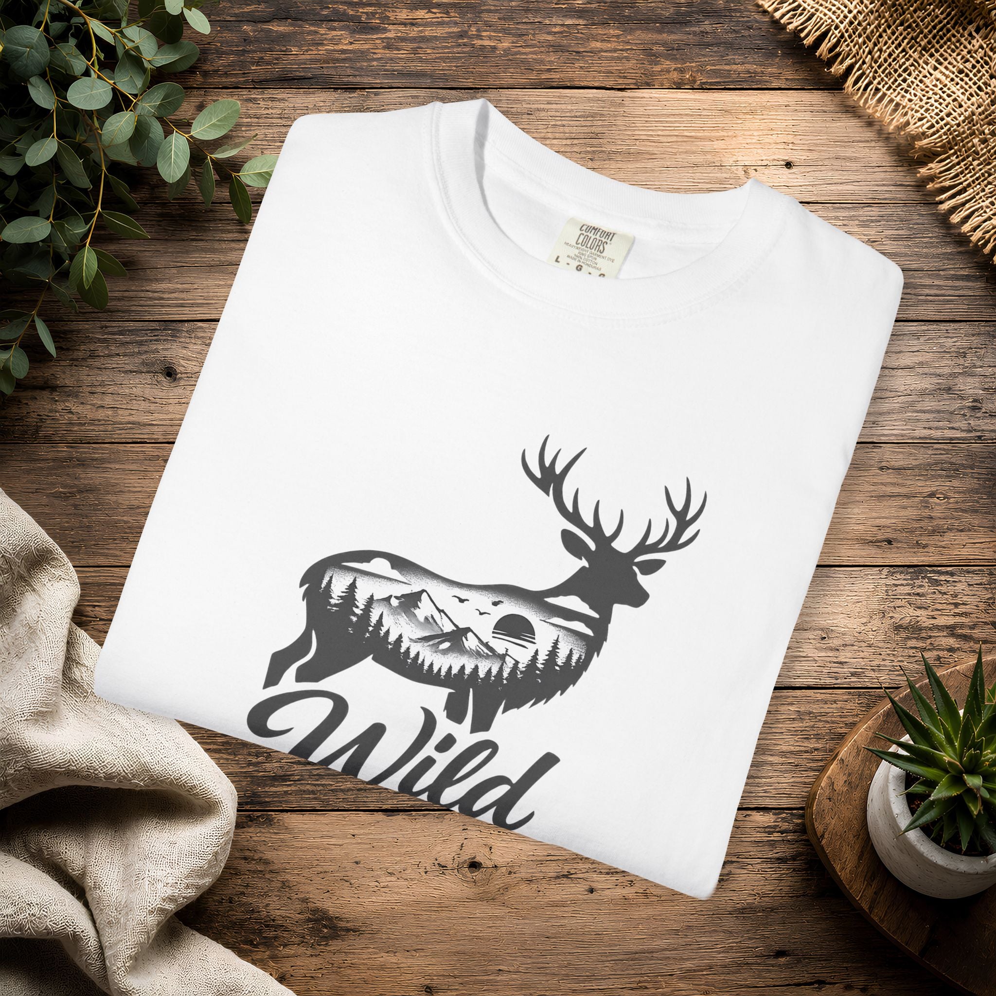 Wild at Heart Deer T-Shirt — Rustic Outdoors Graphic Tee