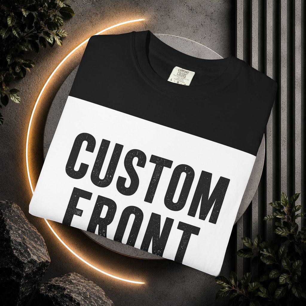 Custom Square Image Front T-Shirt - Add Your Own Image