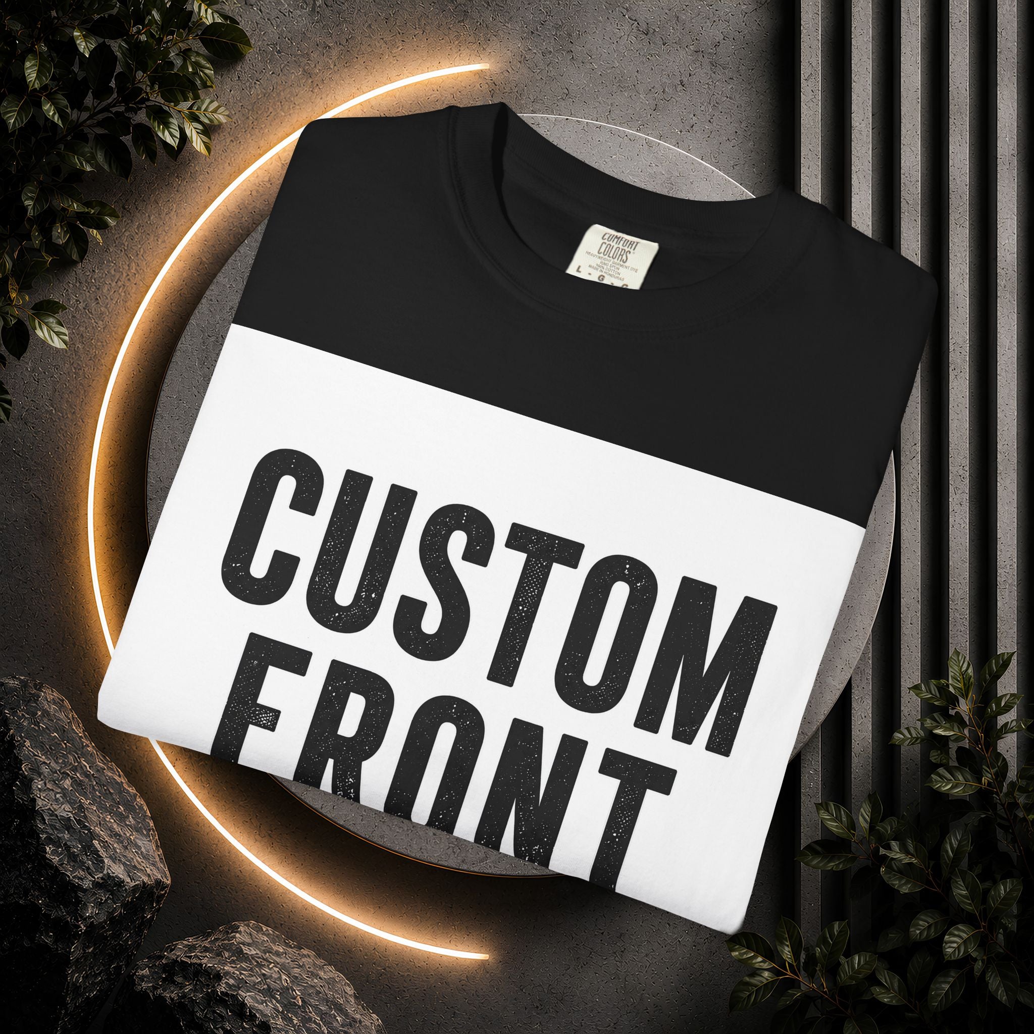 Custom Square Image Front T-Shirt - Add Your Own Image