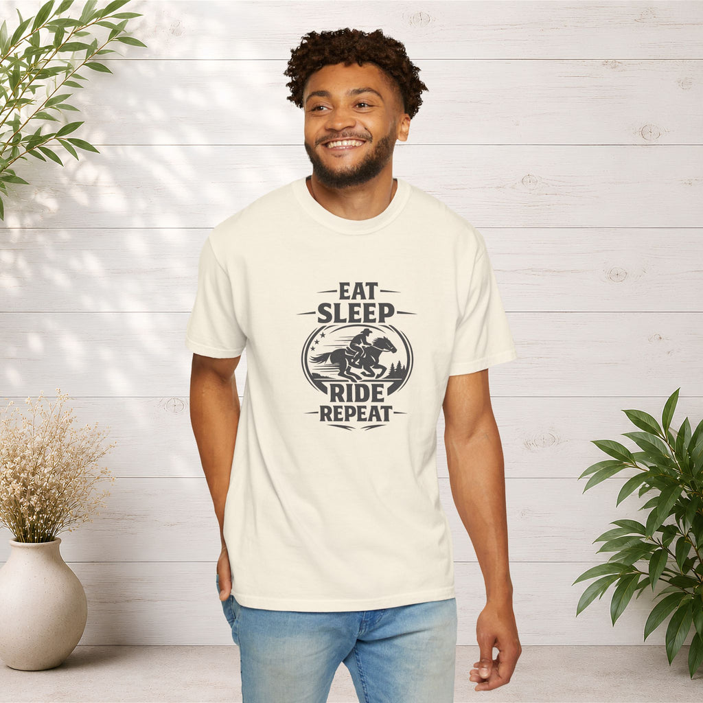 Eat Sleep Ride Repeat T-Shirt — Horse Rider Graphic Tee