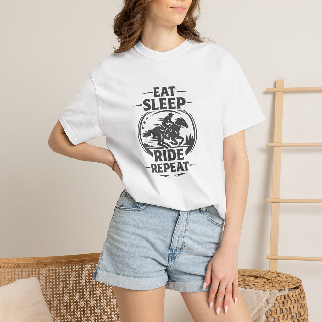 Eat Sleep Ride Repeat T-Shirt — Horse Rider Graphic Tee