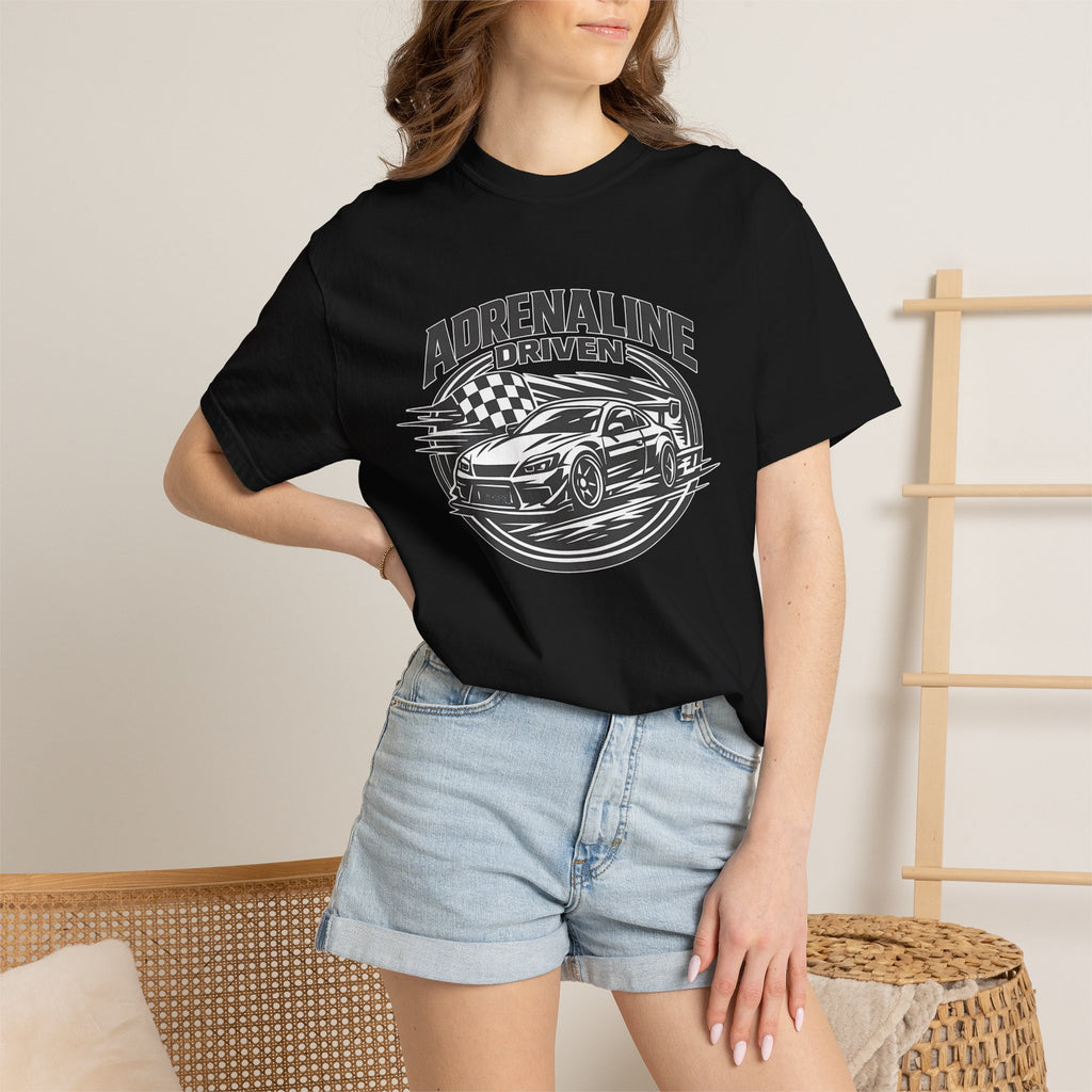 Adrenaline Driven Racing Tee — Street Race Car Graphic T-Shirt