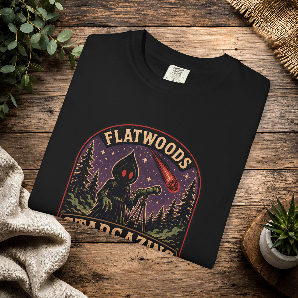 Flatwoods Stargazing Society T‑Shirt — Night Sky Adventure Tee