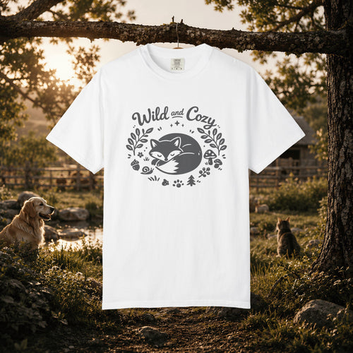 "Wild and Cozy" Fox Graphic T-Shirt
