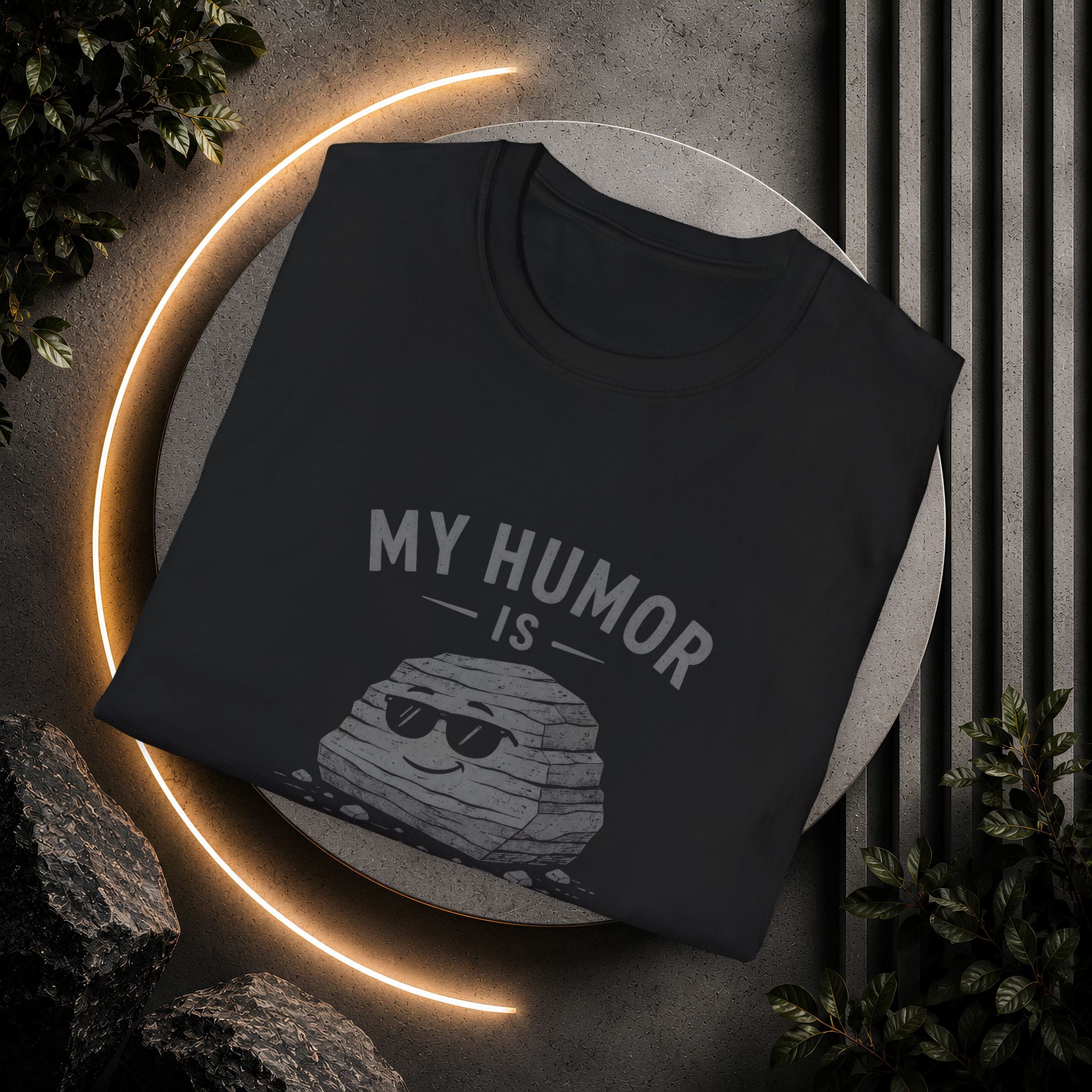 My Humor Is Sedimentary T-Shirt | Rock Pun Graphic Tee