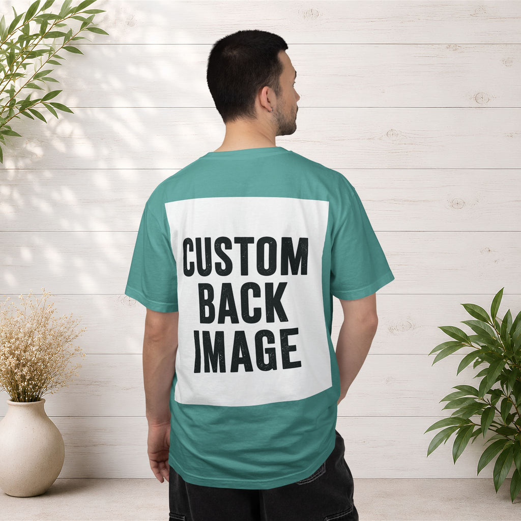 Custom Image Back T-Shirt - Add Your Own Image
