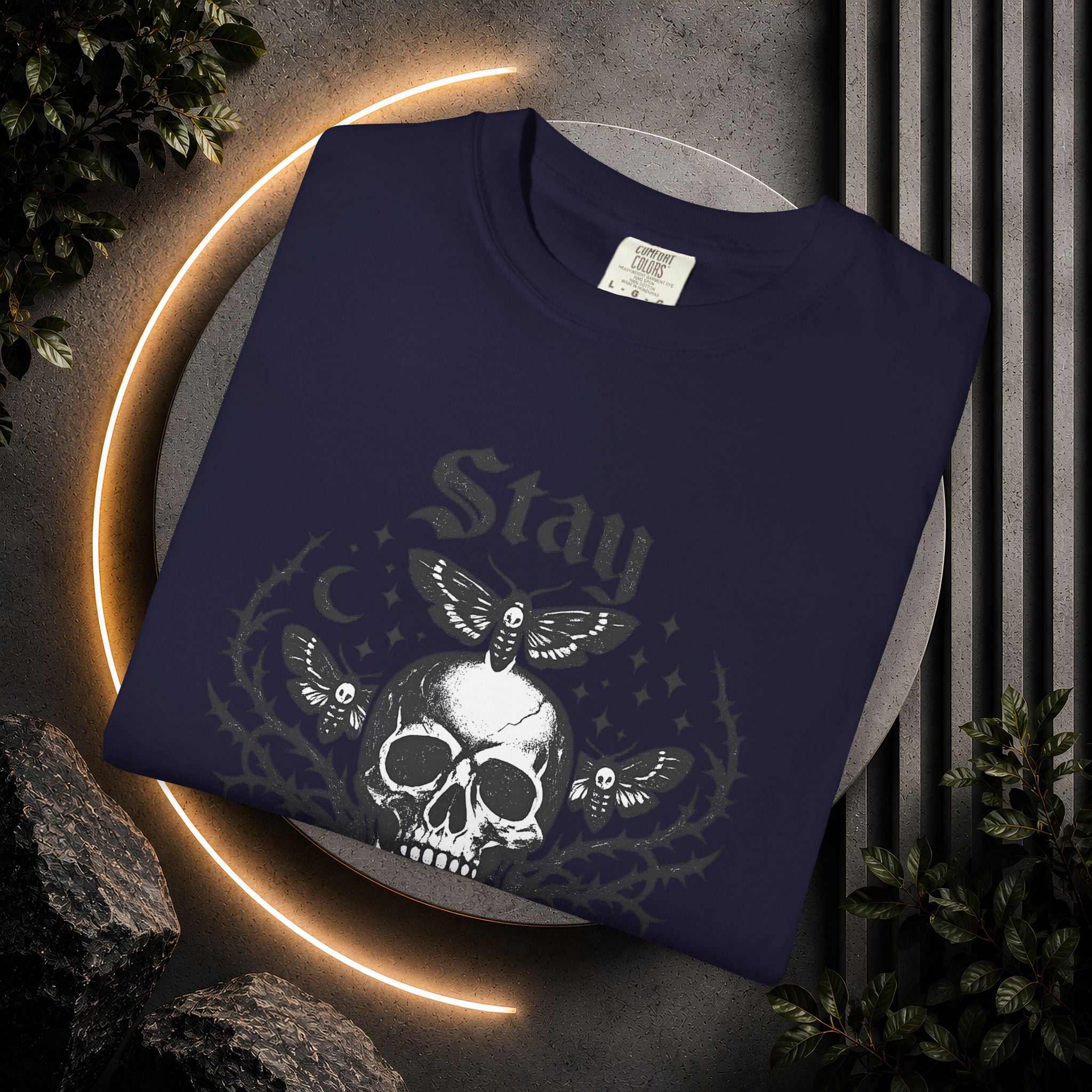 Stay Strange Skull T-Shirt — Gothic Skull Graphic Tee