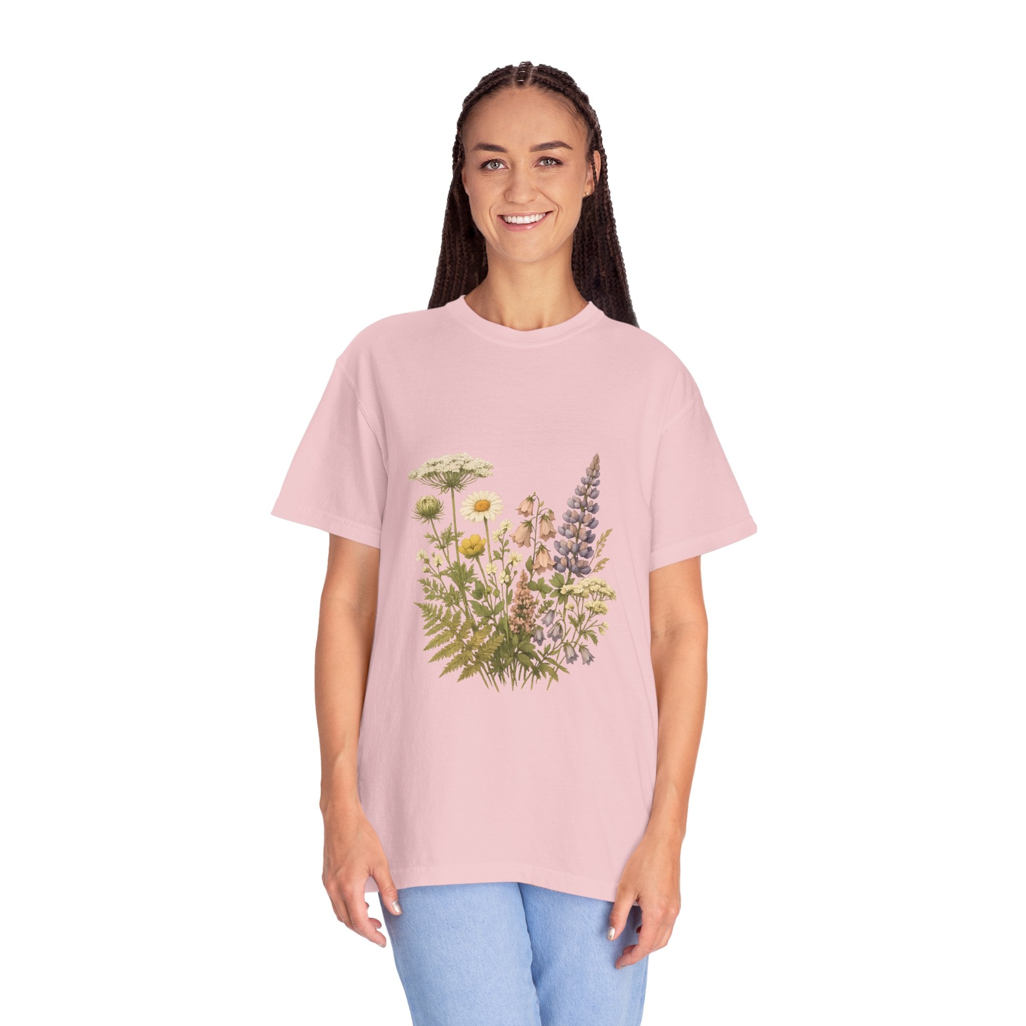 Wildflower Bouquet T-shirt | Botanical Meadow Floral Print