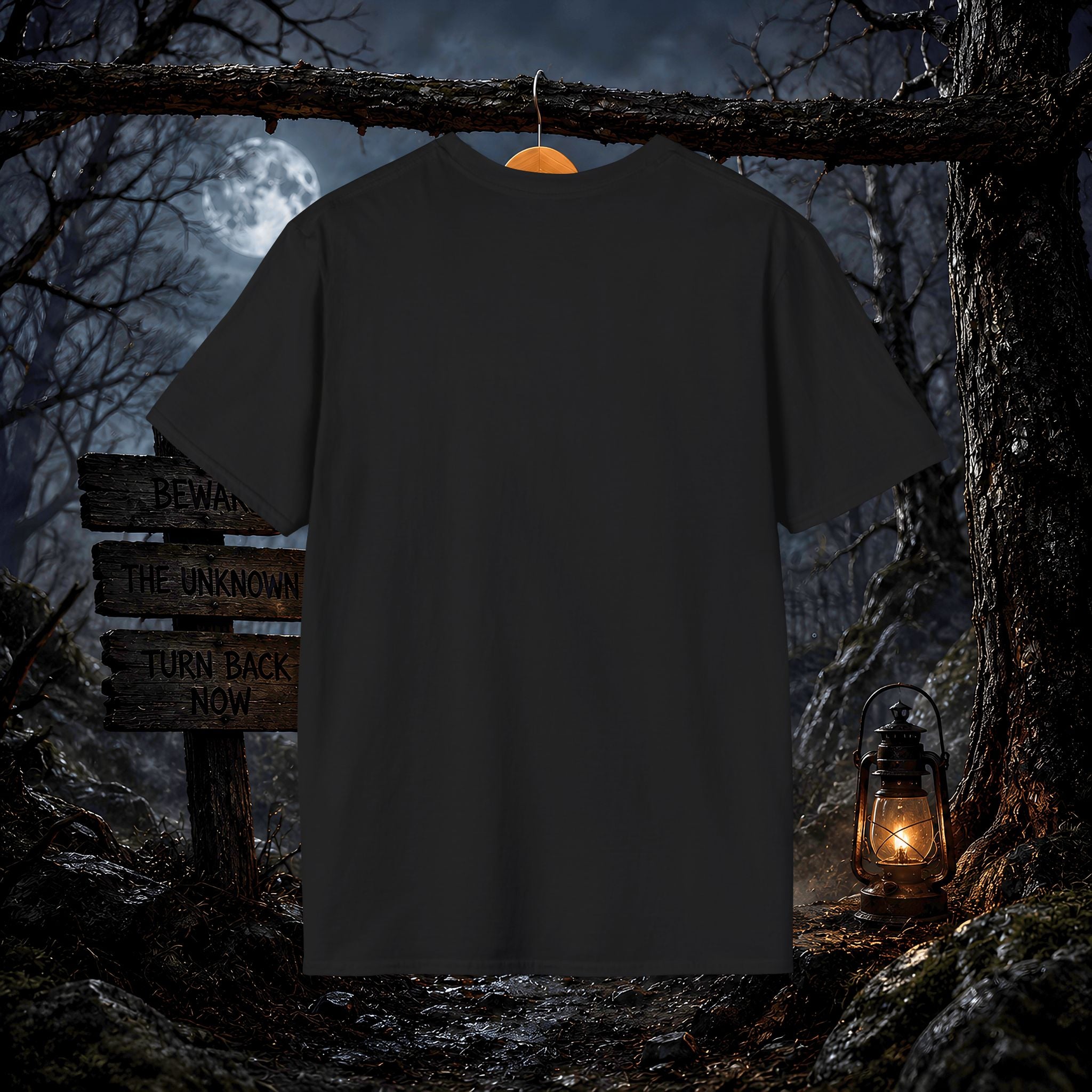 Mothman Cryptid Illustration T-Shirt | Dark Horror Graphic