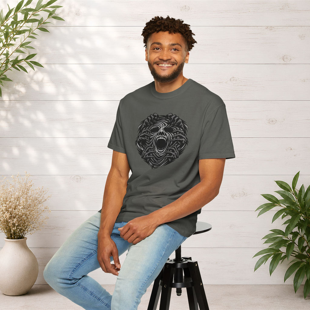 Shadow Hands Face Illusion T-Shirt
