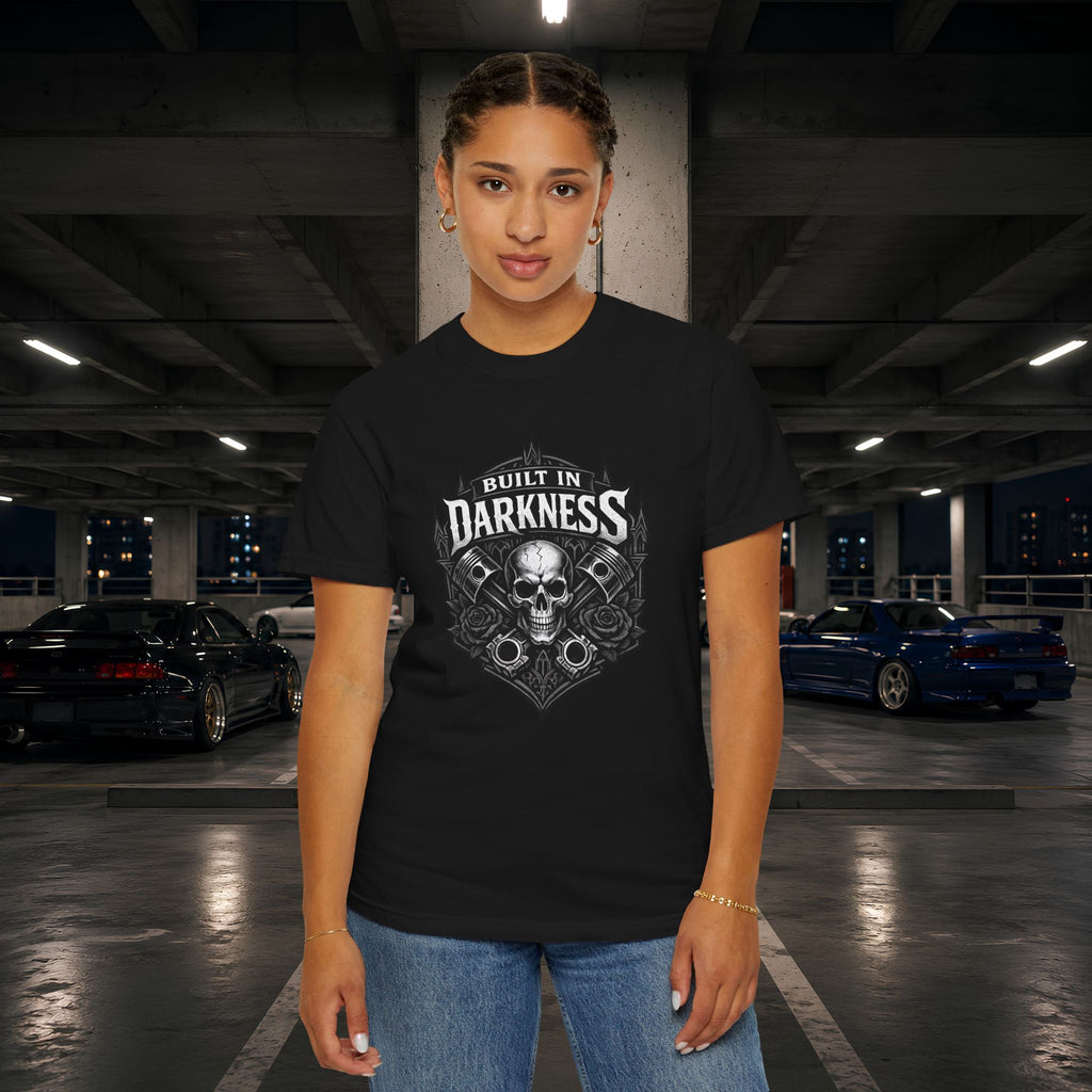 Built in Darkness Skull & Pistons T-Shirt