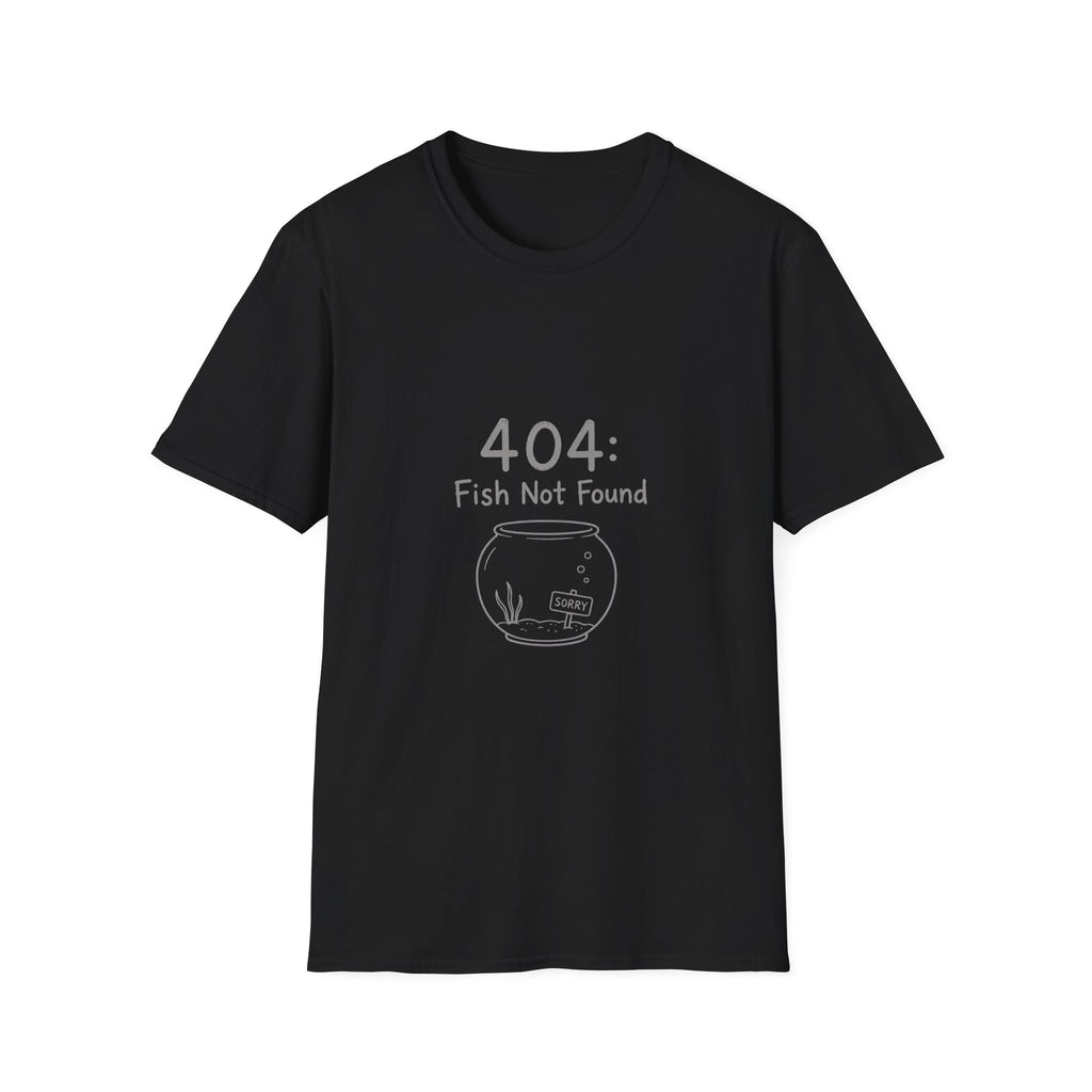 404 Fish Not Found T-Shirt | Funny Fish Bowl Graphic Tee