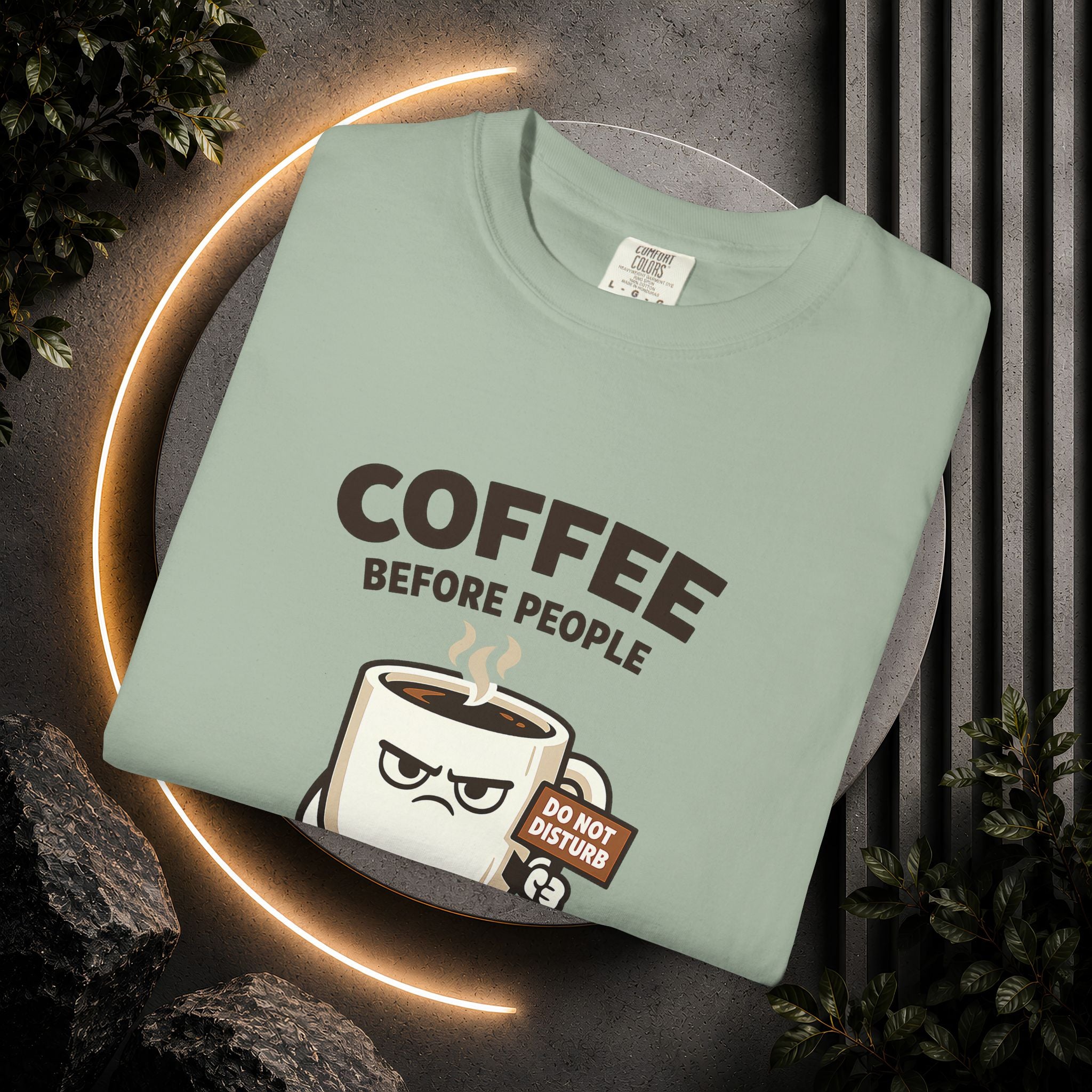 Coffee Before People T‑Shirt — Funny Morning Coffee Graphic Tee