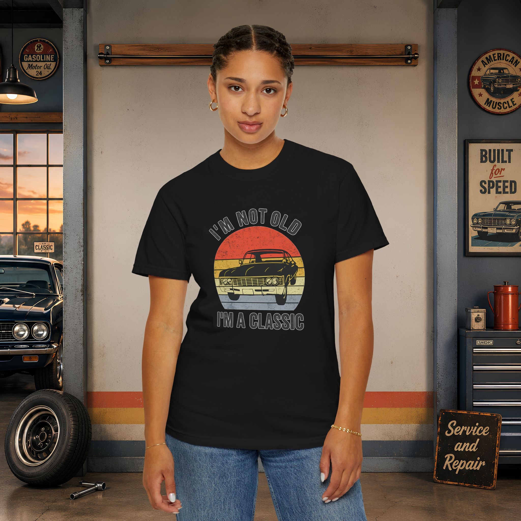Classic Car T‑Shirt — "I'm Not Old, I'm a Classic" Vintage Auto Tee