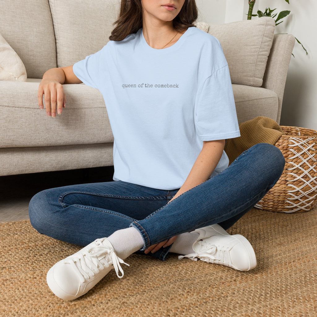 Queen of the Comeback T-Shirt | Minimalist Typography Tee