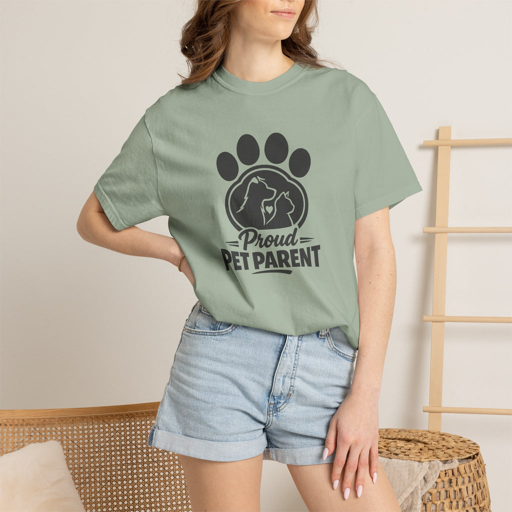 Proud Pet Parent T-Shirt — Paw Print Dog & Cat Shirt for Animal Lovers