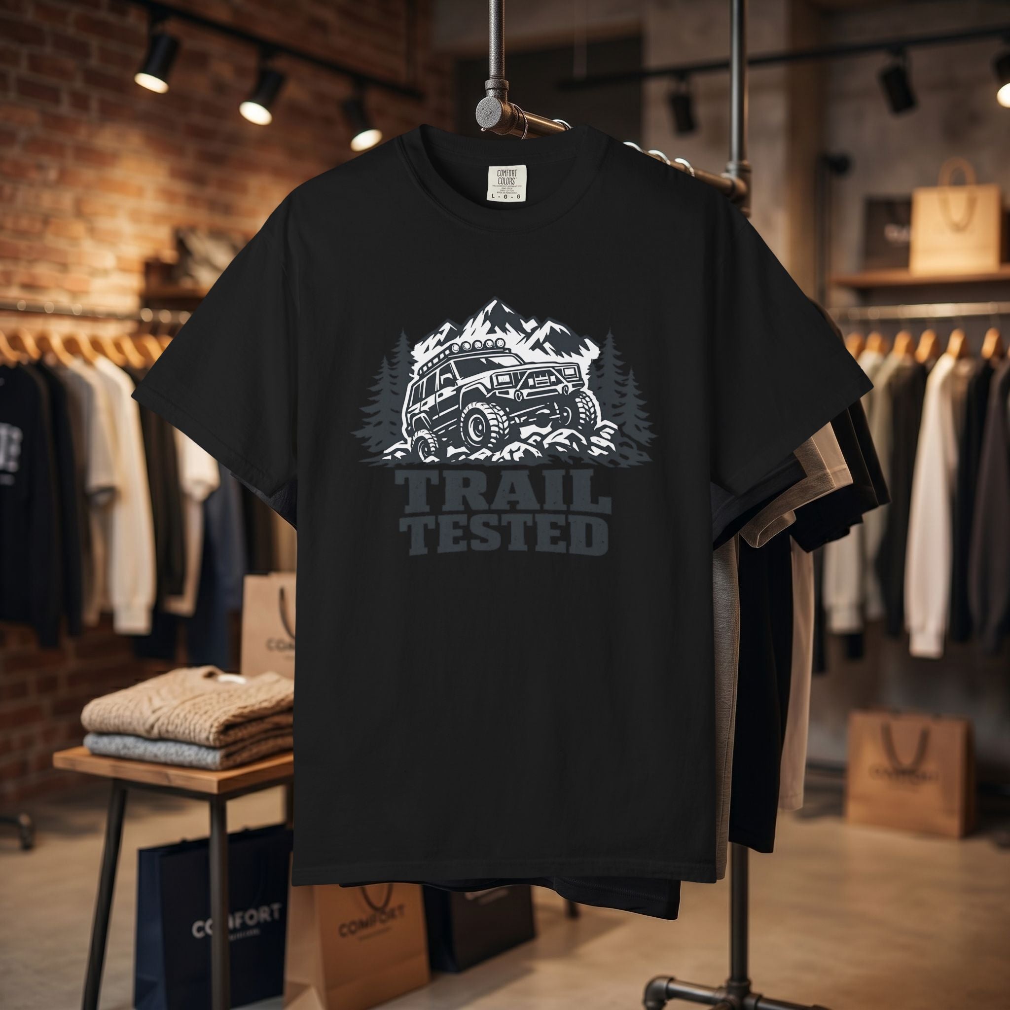 Trail Tested T-Shirt — Off-Road Jeep Mountain Adventure Tee