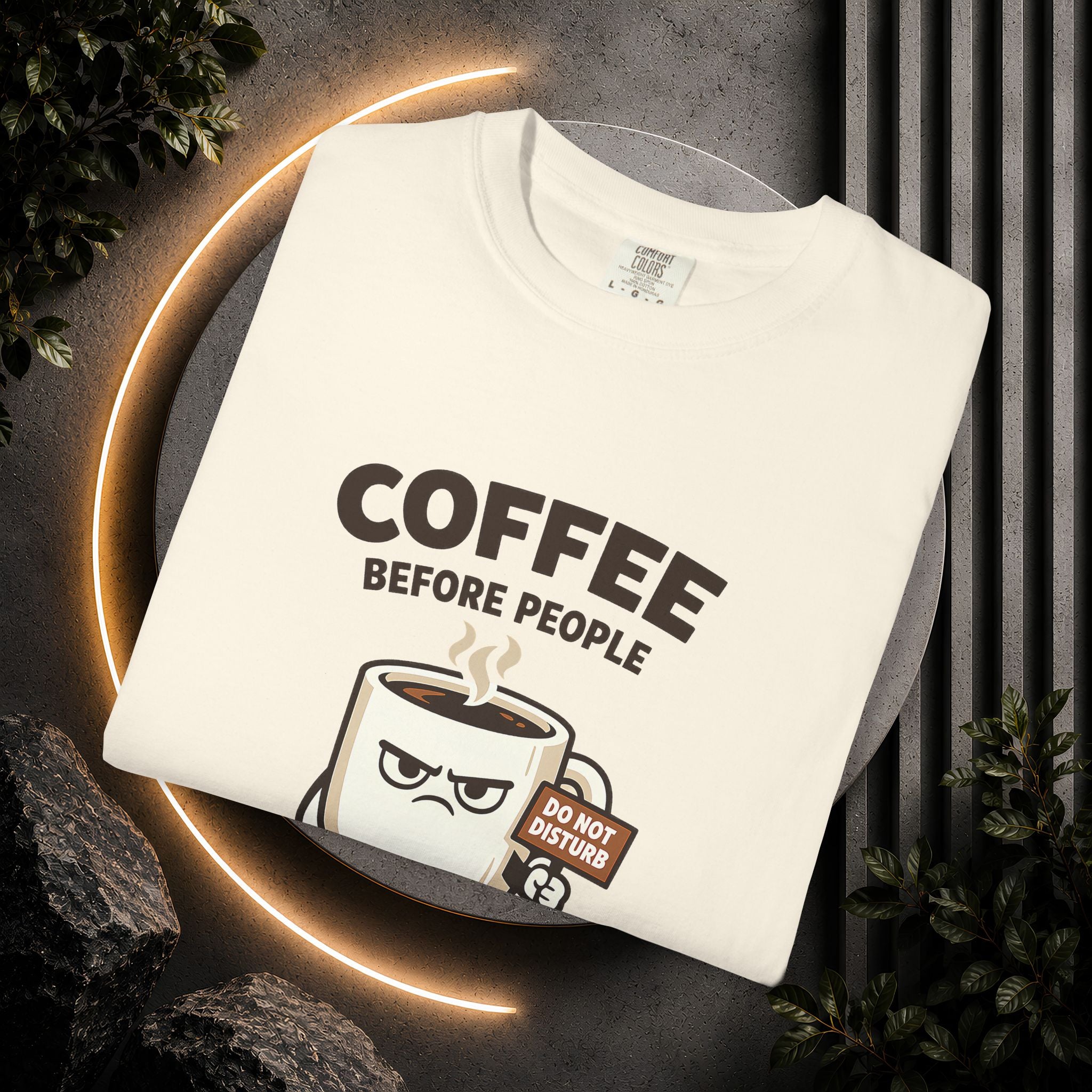 Coffee Before People T‑Shirt — Funny Morning Coffee Graphic Tee