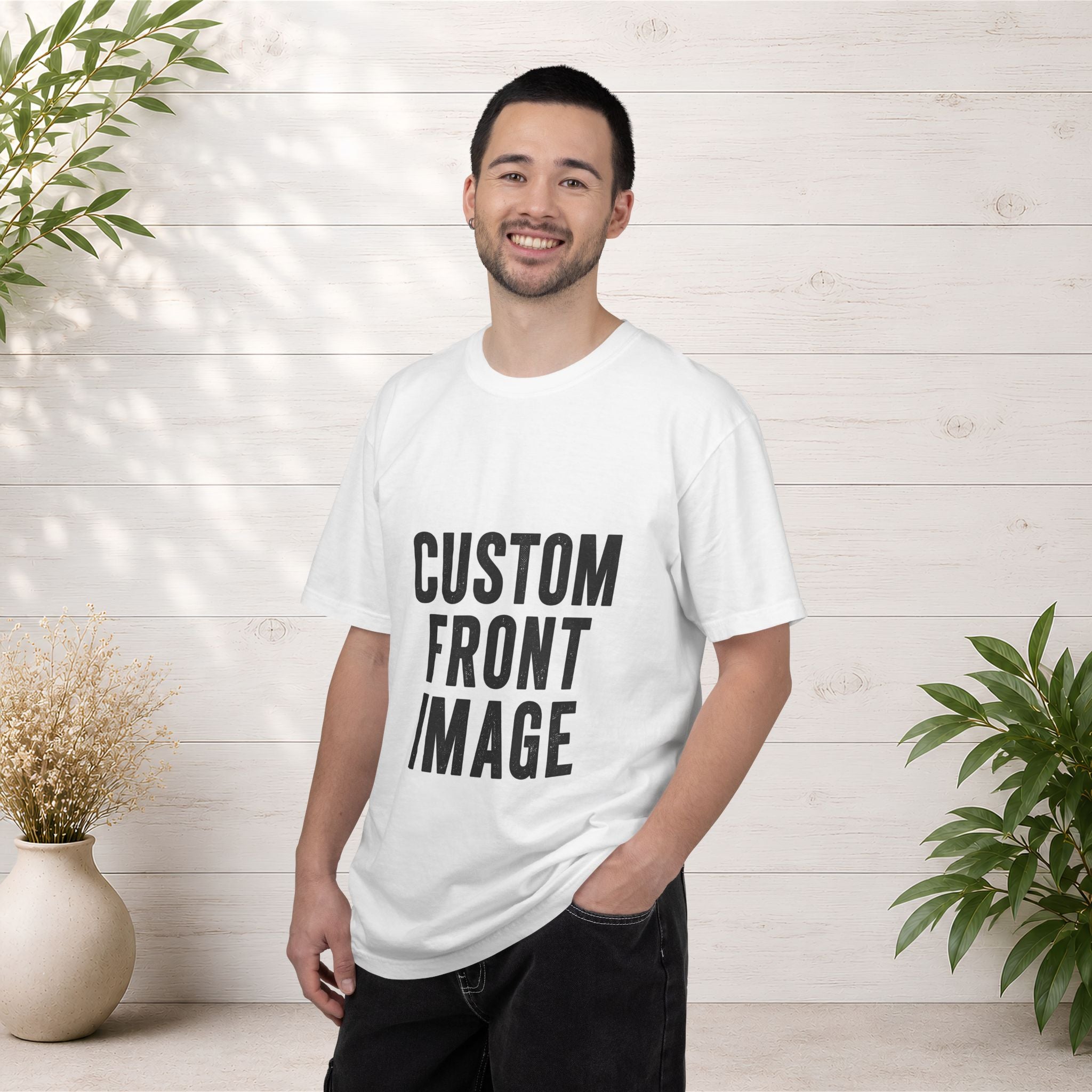 Custom Image Front T-Shirt - Add Your Own Image
