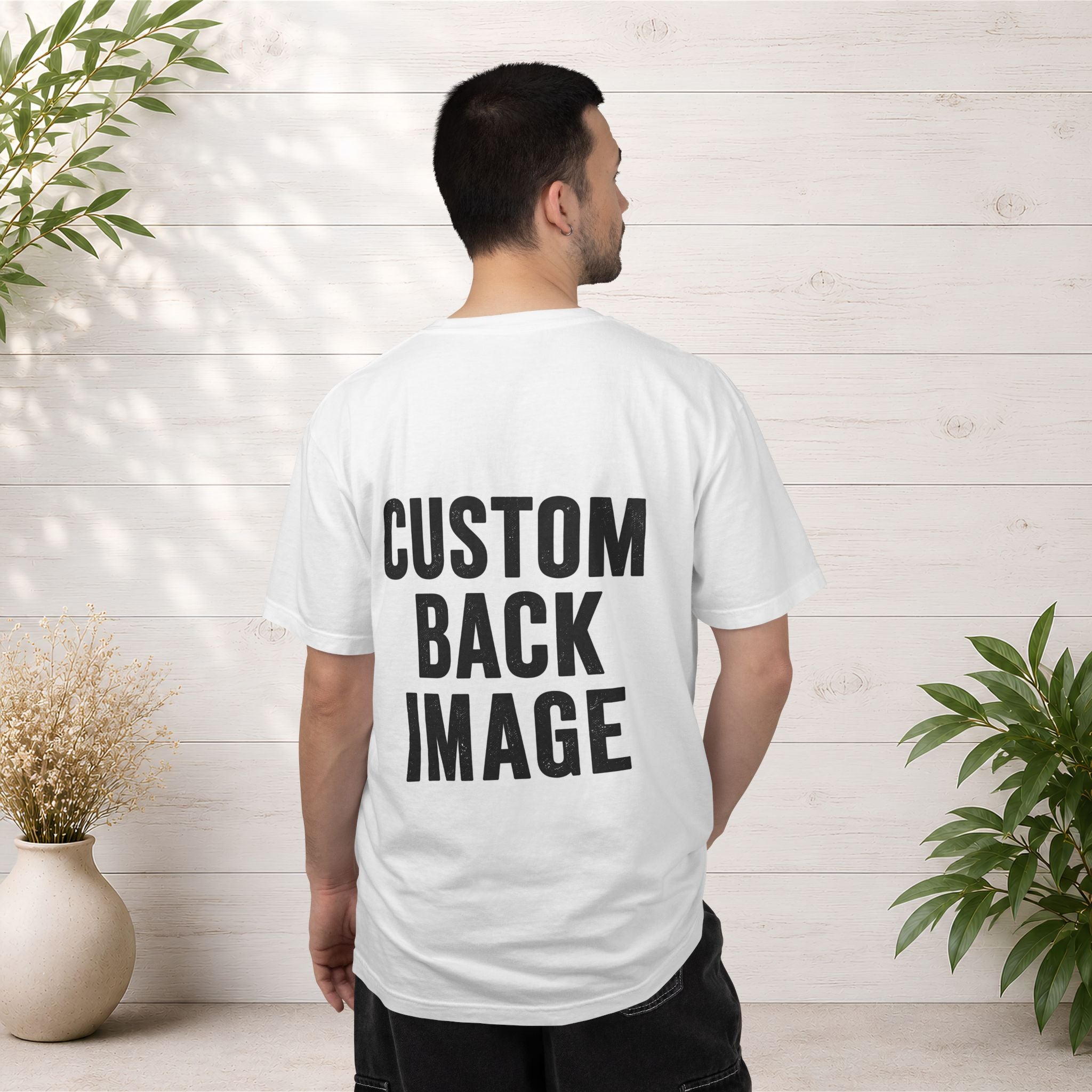 Custom Image Front And Back T-Shirt - Add Your Own Images