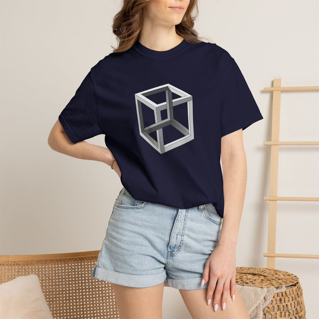 Optical Illusion Cube Depth T-Shirt