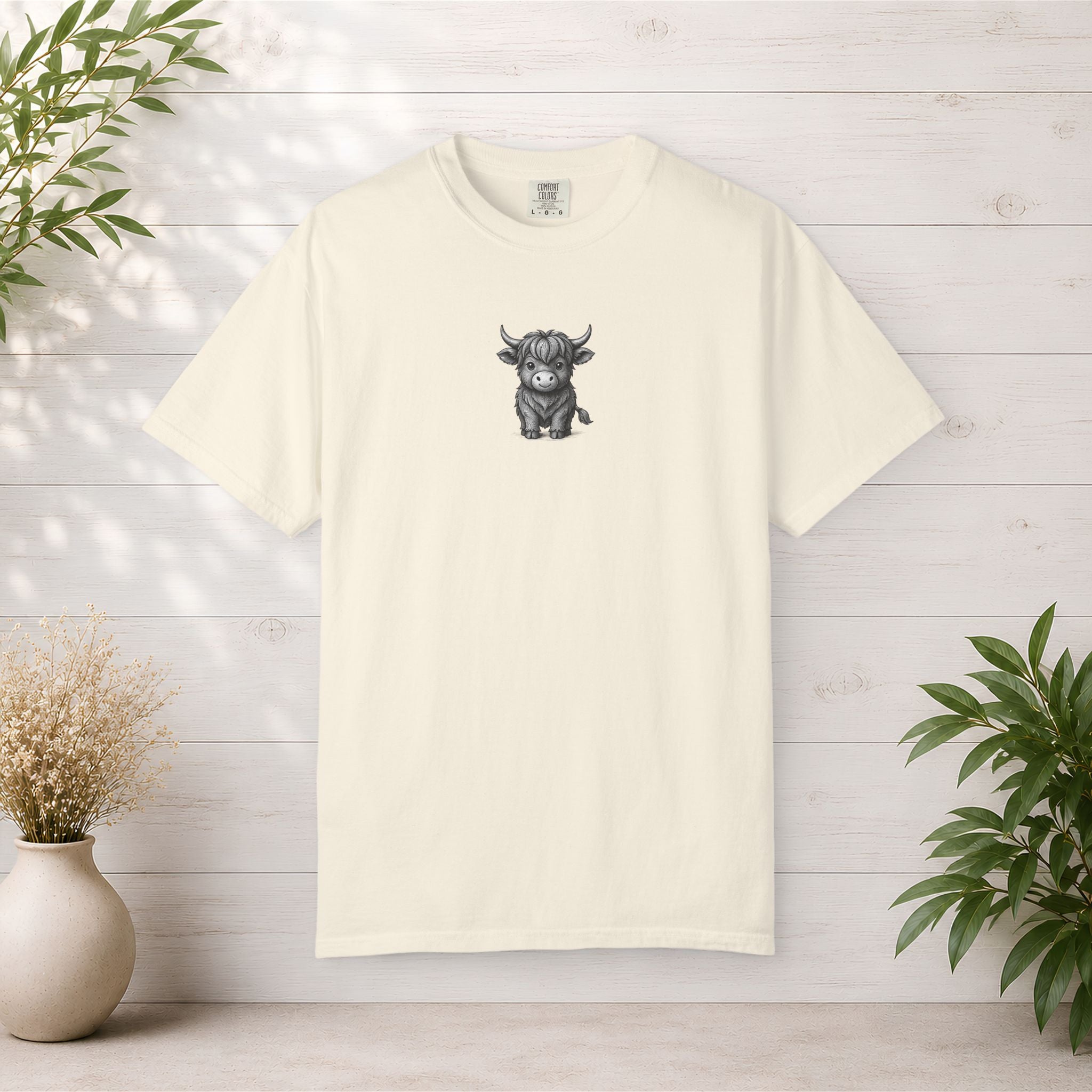 Highland Calf T-Shirt — Cute Scottish Highland Cow Graphic Tee