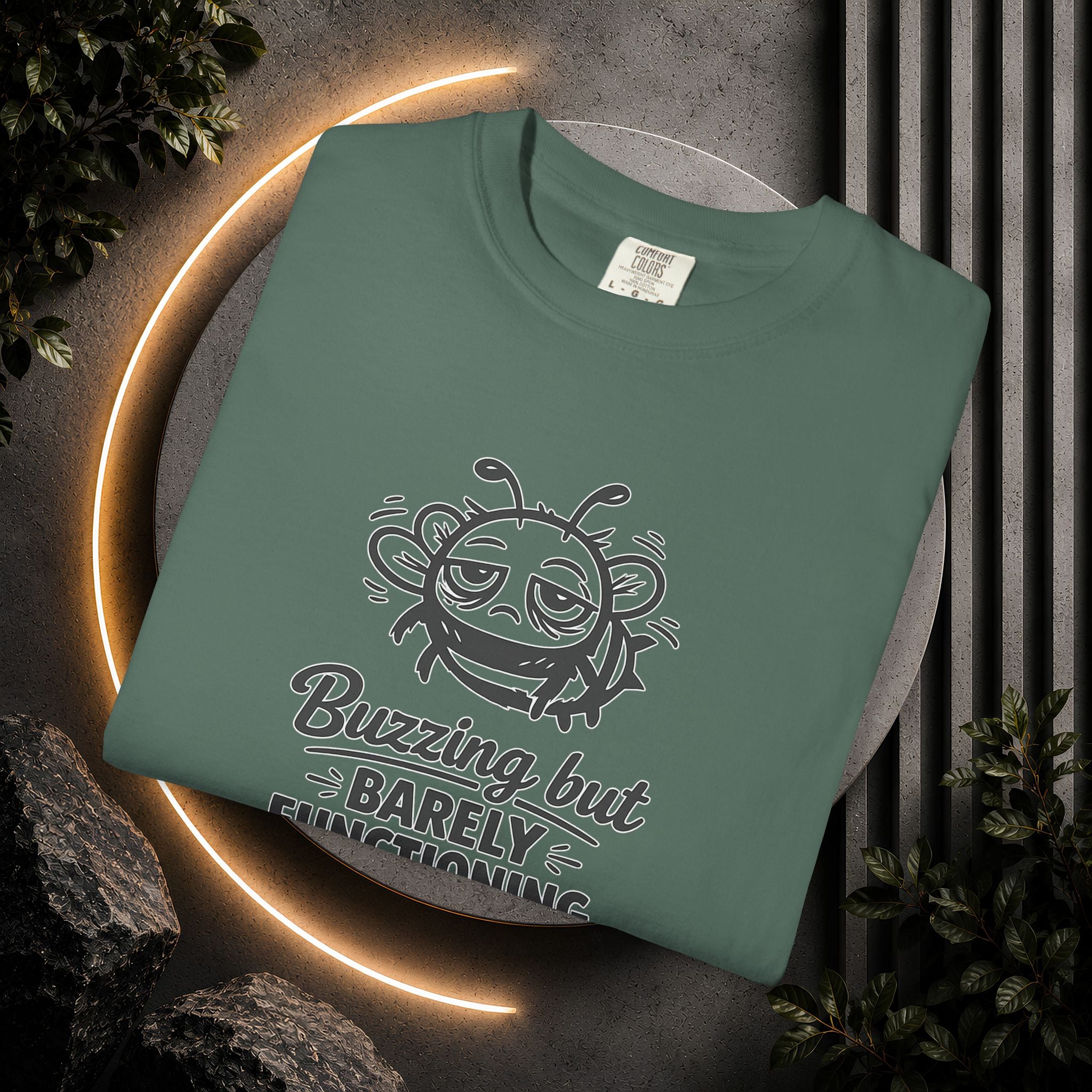 Buzzing But Barely Functioning T-Shirt — Funny Bee Graphic Tee