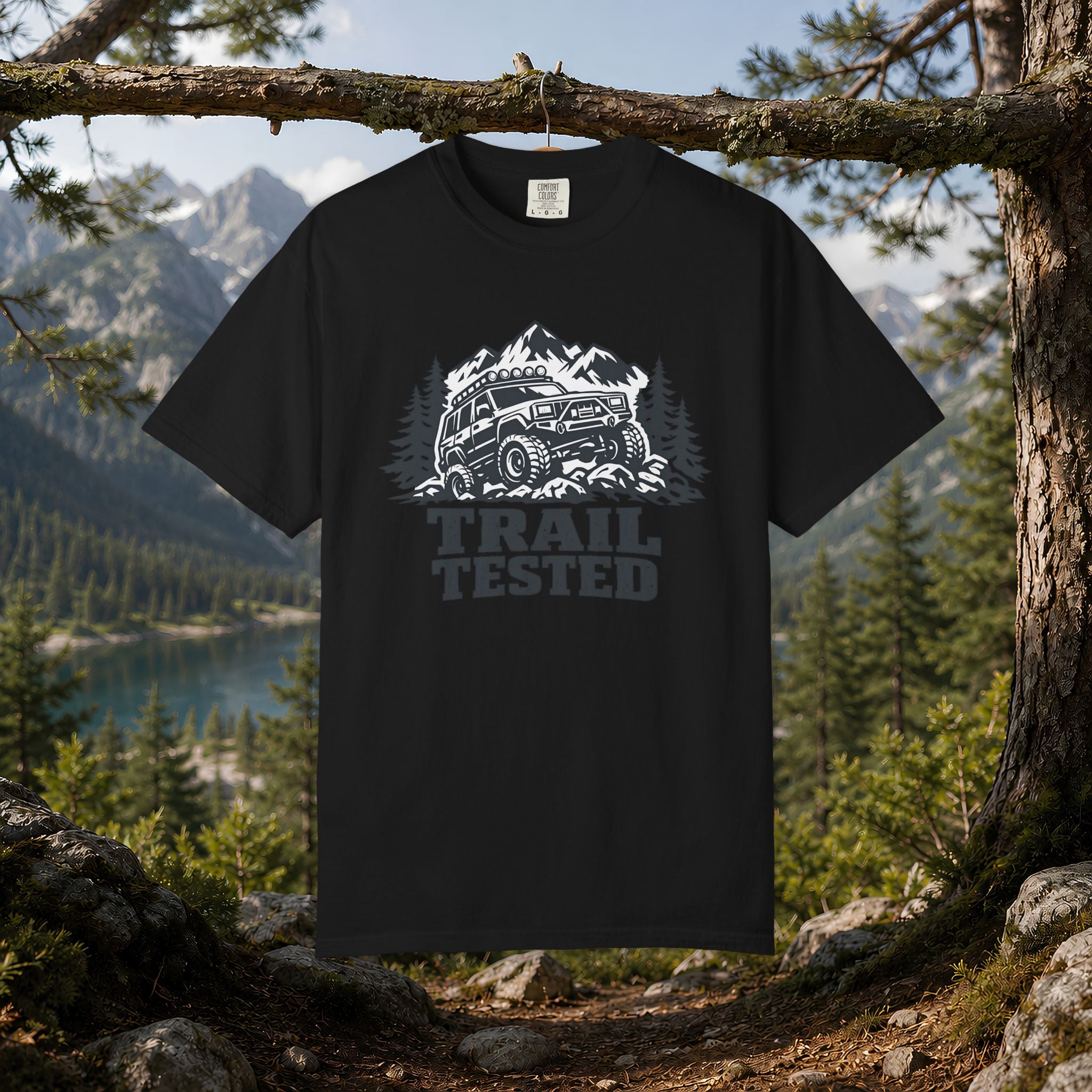 Trail Tested T-Shirt — Off-Road Jeep Mountain Adventure Tee
