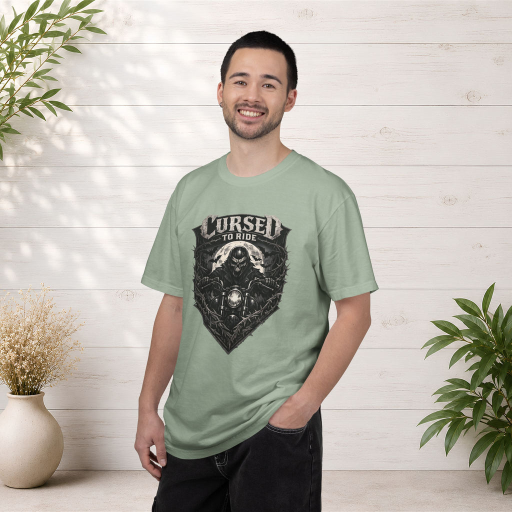 Cursed to Ride Motorcycle Graphic T-Shirt