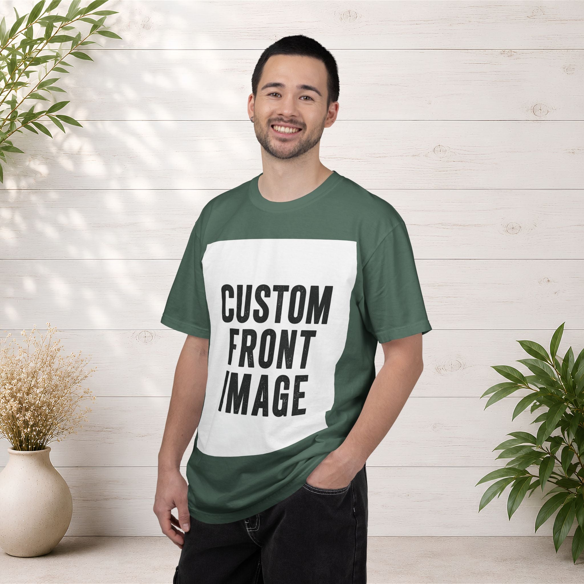 Custom Image Front T-Shirt - Add Your Own Image