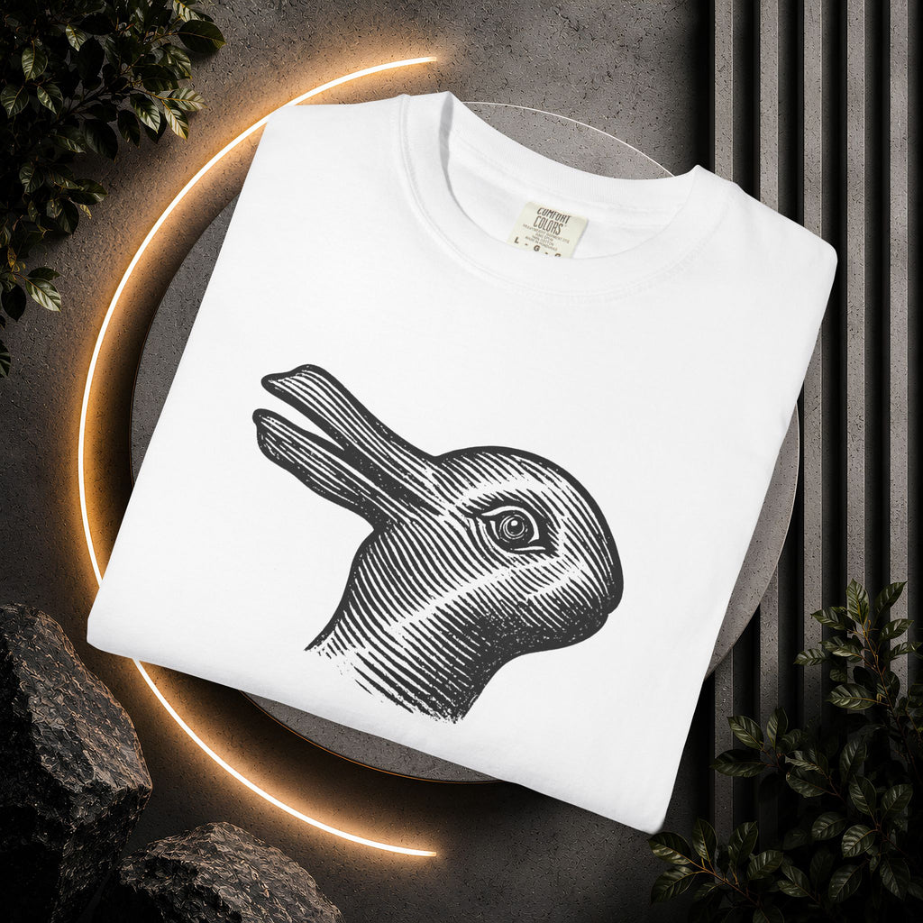 Vintage Optical Illusion Rabbit-Duck T-Shirt