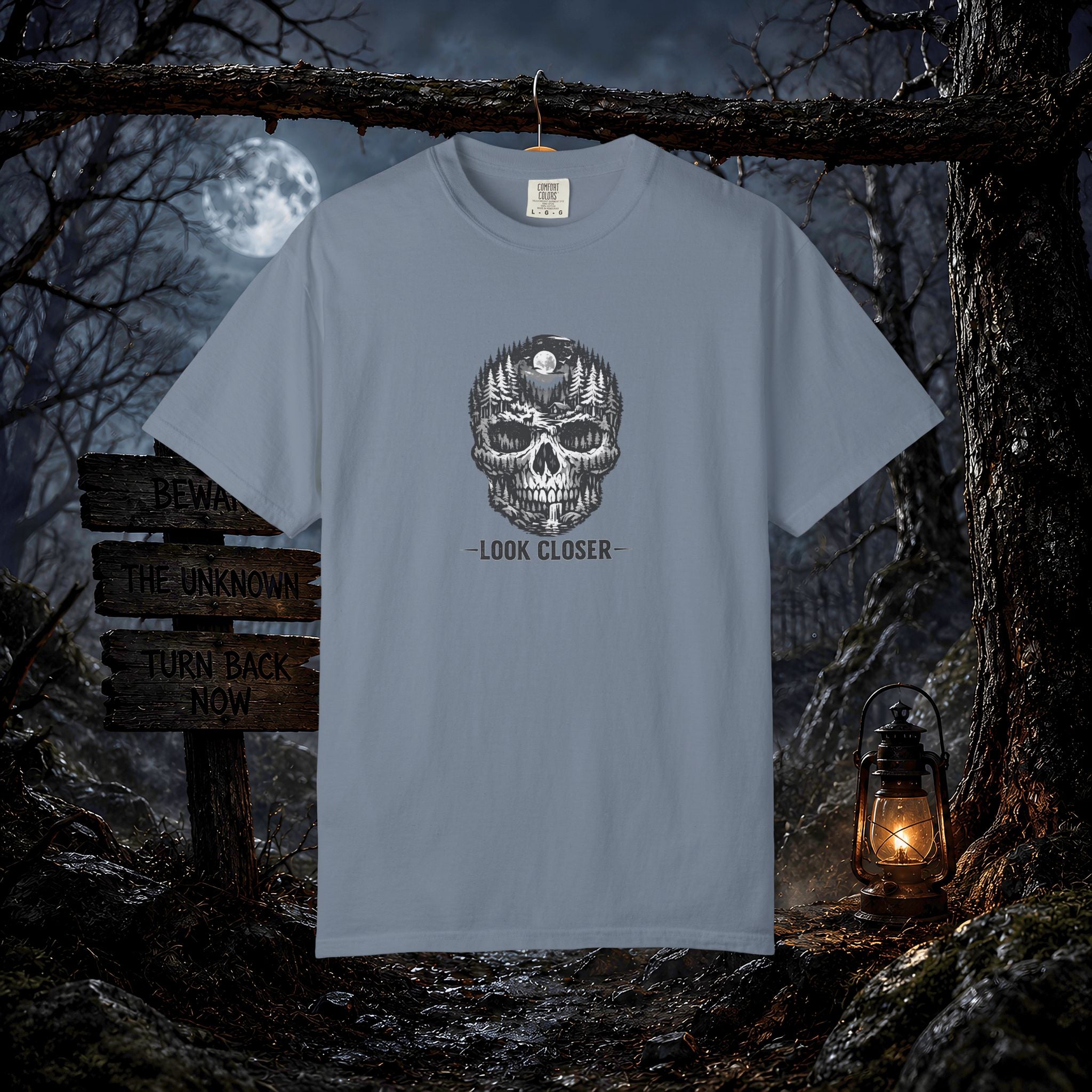 Skull Forest 'Look Closer' Graphic T-Shirt