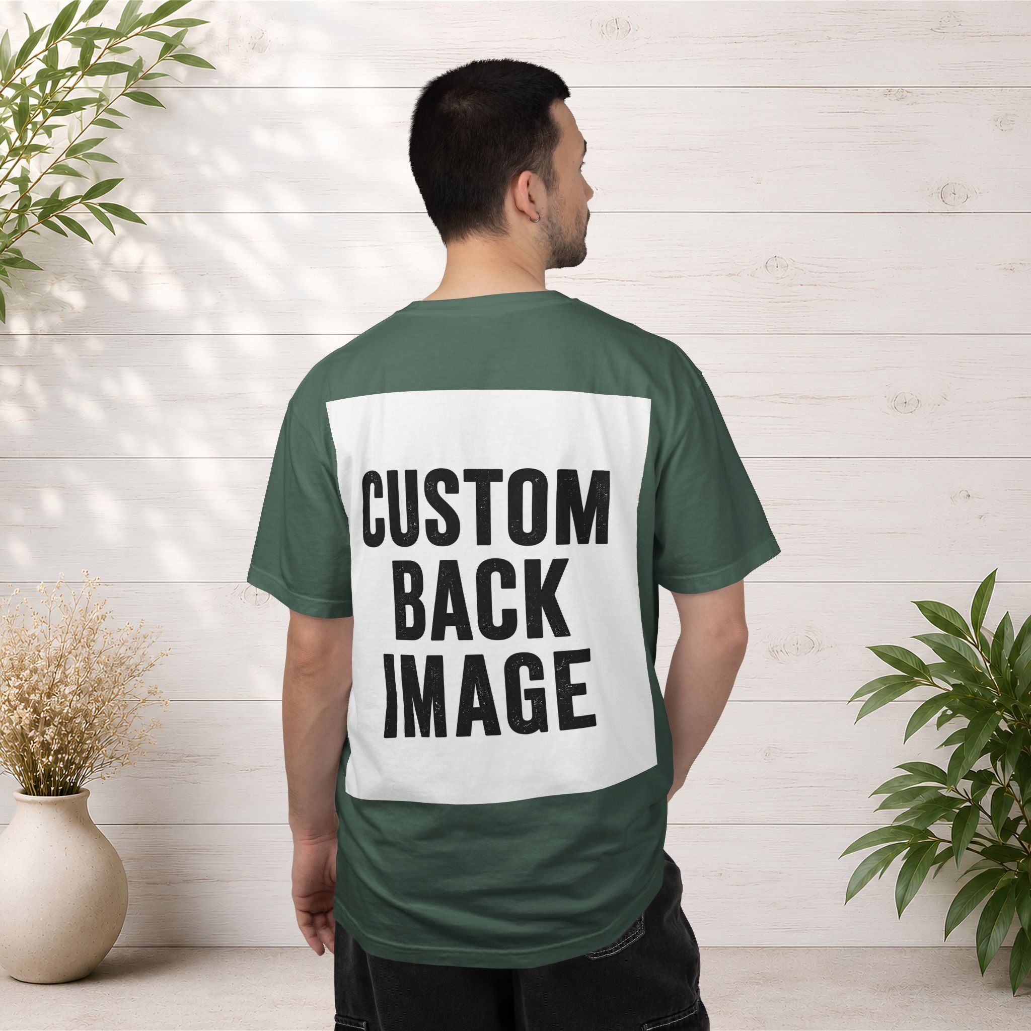 Custom Image Front And Back T-Shirt - Add Your Own Images
