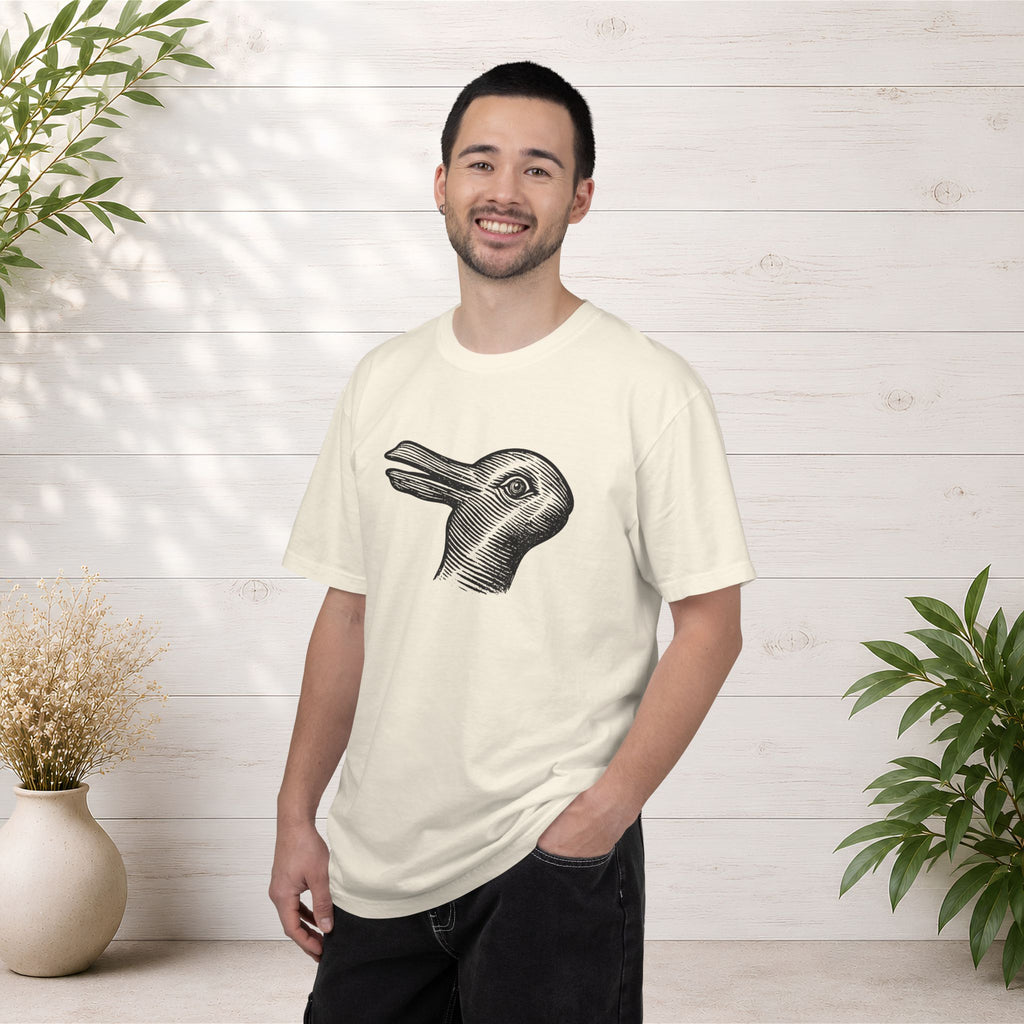 Vintage Optical Illusion Rabbit-Duck T-Shirt