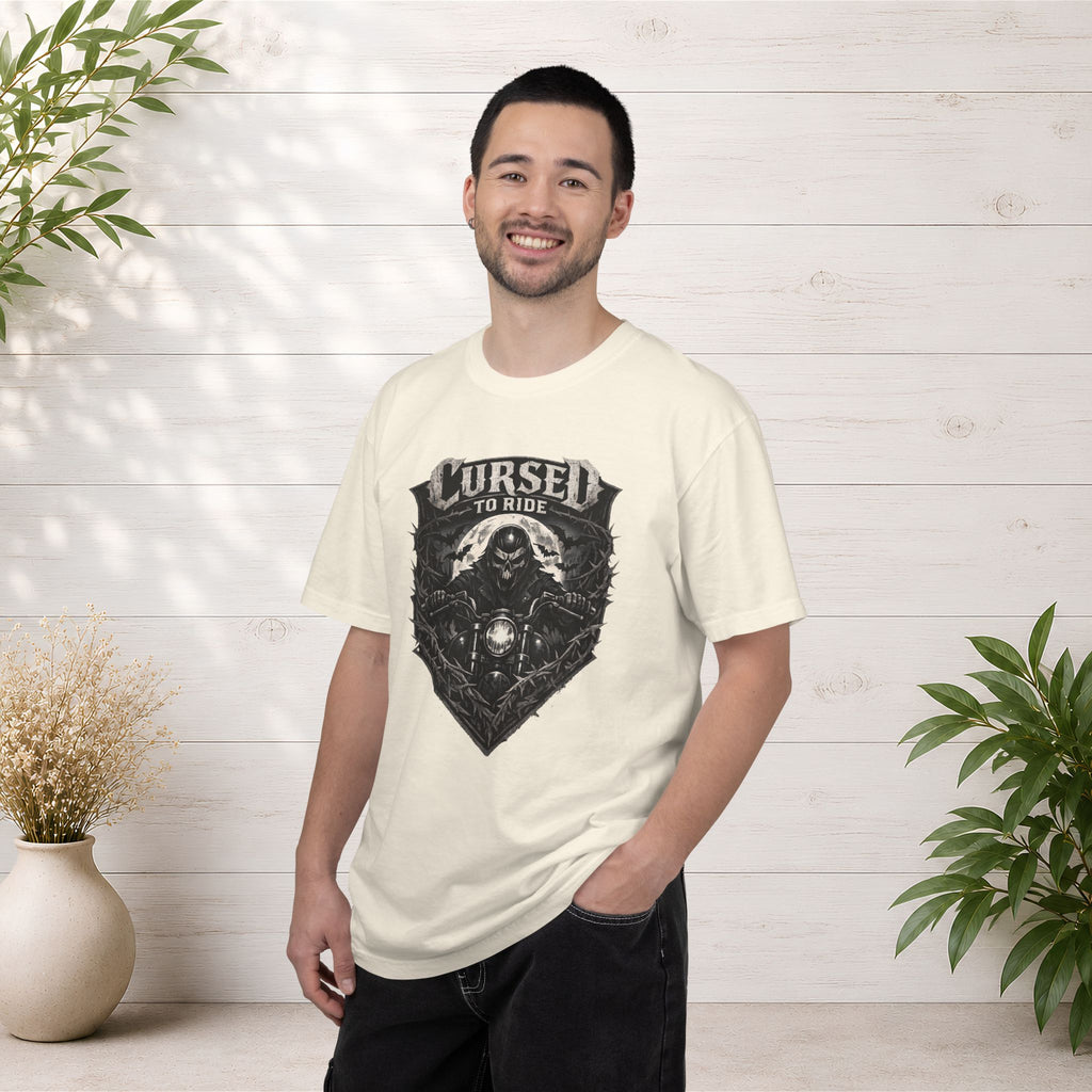 Cursed to Ride Motorcycle Graphic T-Shirt