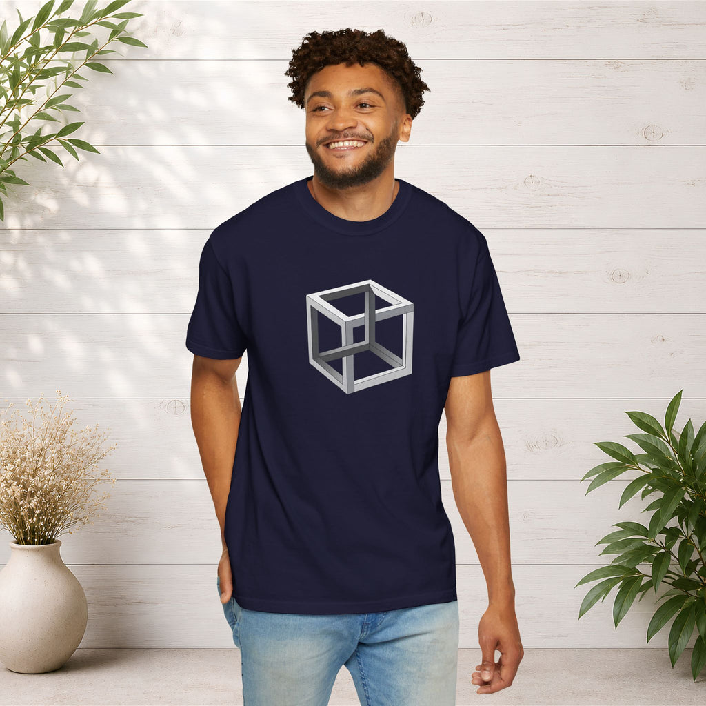 Optical Illusion Cube Depth T-Shirt
